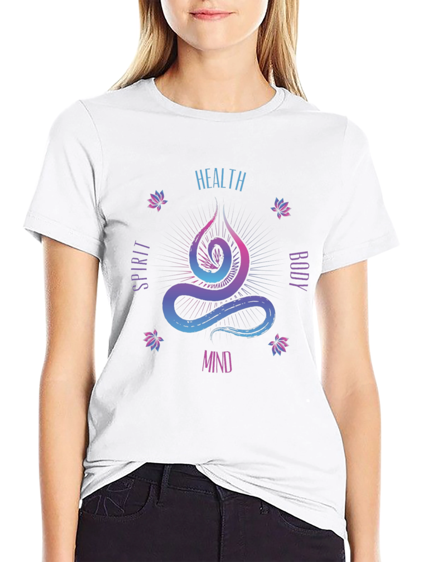 Health Spirit Body Mind Graphic Tee