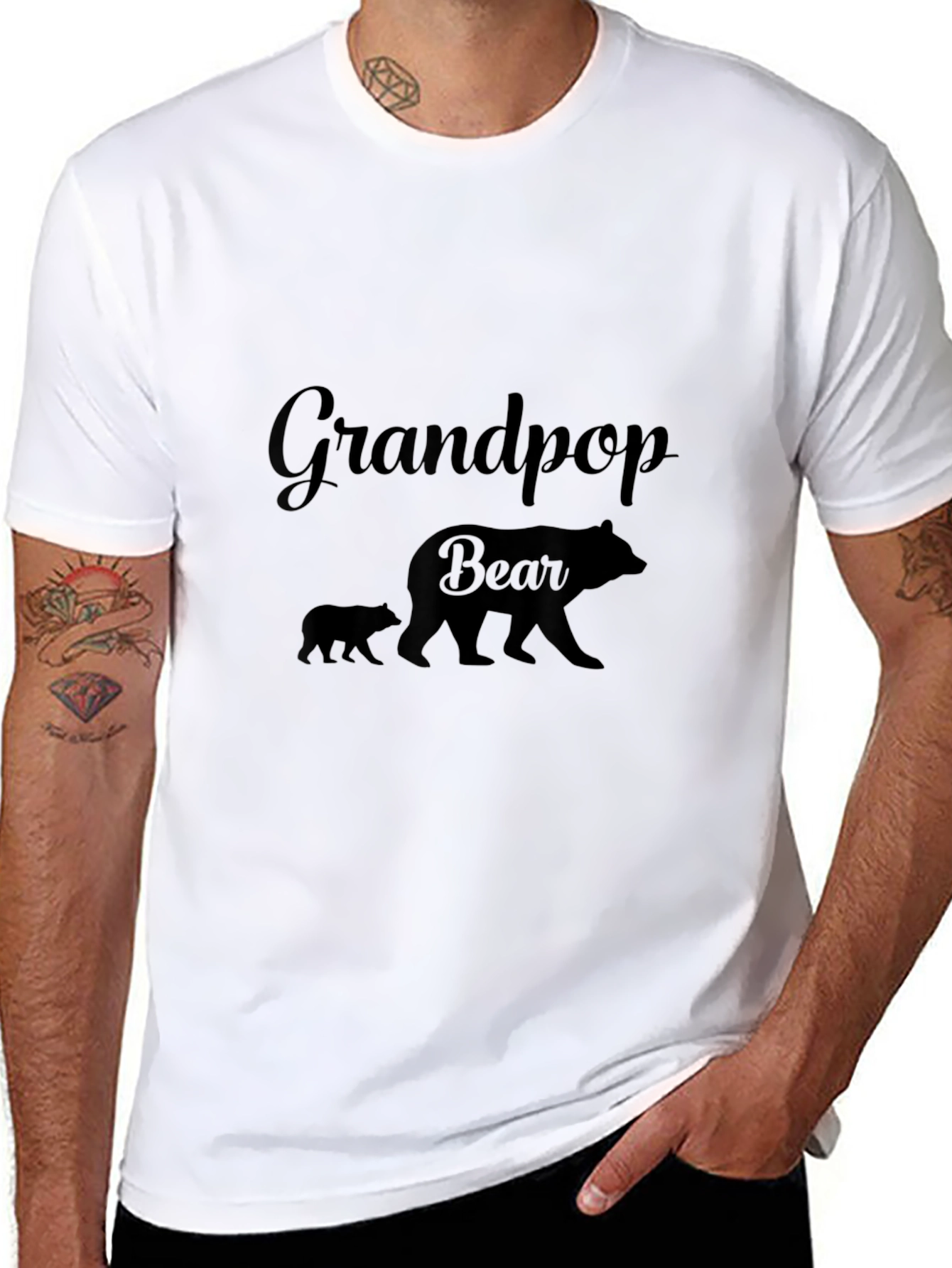 Grandpop Bear Graphic T-Shirt