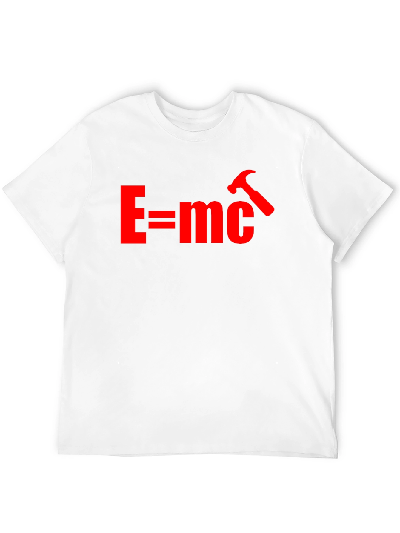 Funny Physics T-Shirt - E=mc Hammer