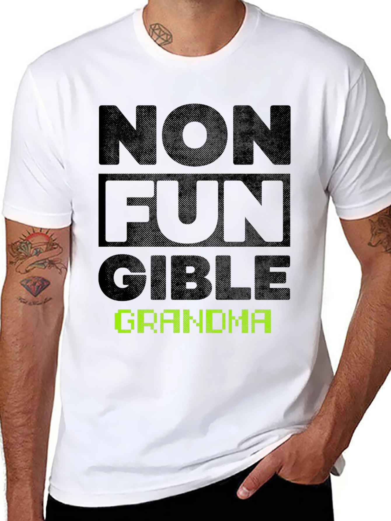 Non Fungible Grandma Graphic T-Shirt - Novelty Tee
