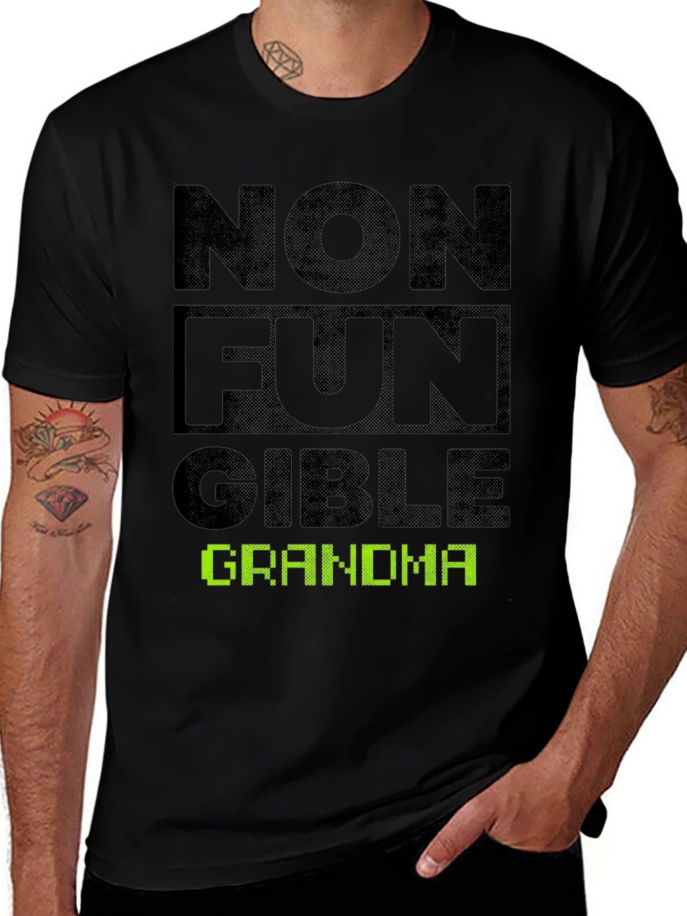 Non Fungible Grandma Graphic T-Shirt - Novelty Tee