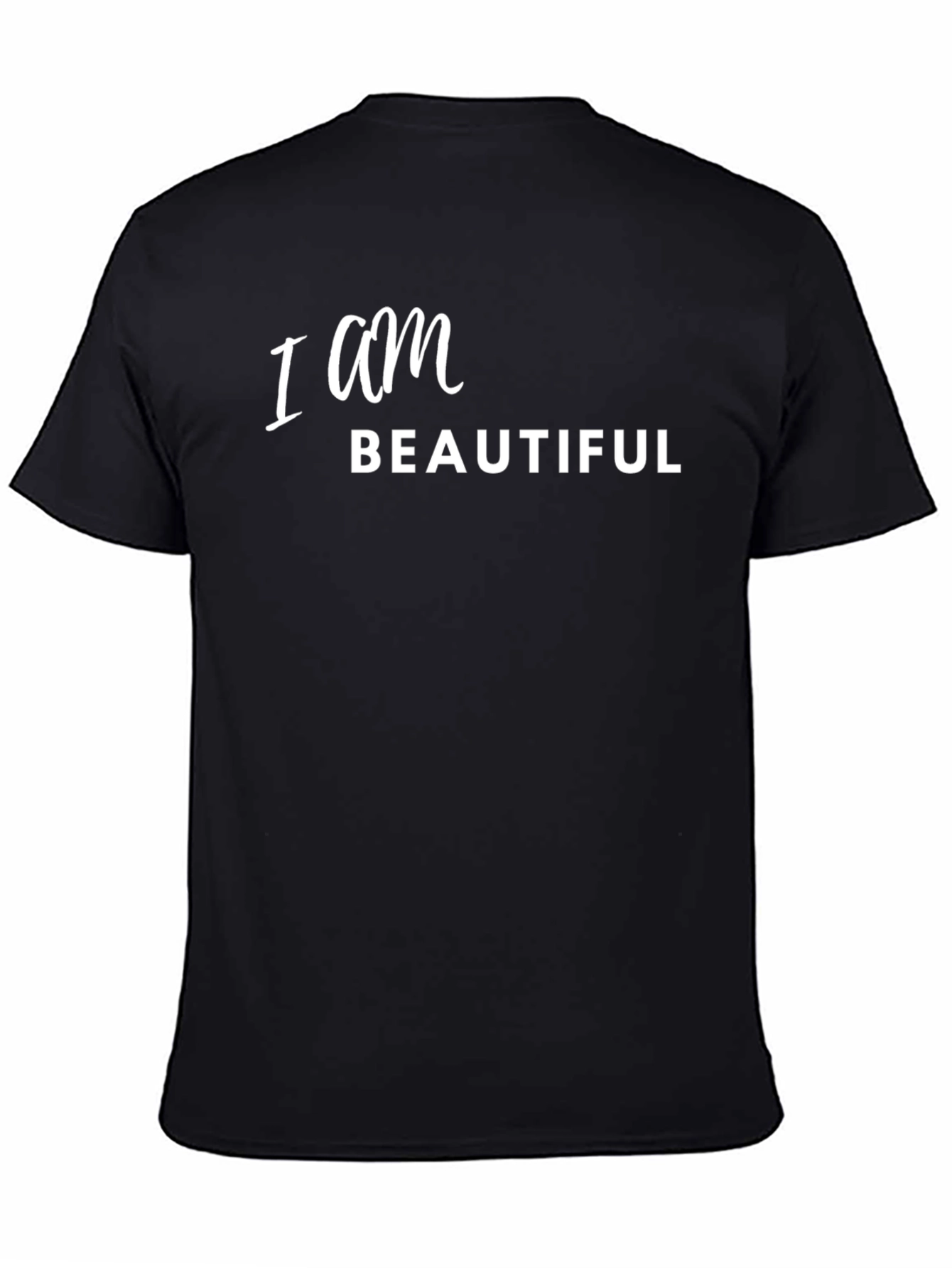 I Am Beautiful Black Graphic Tee