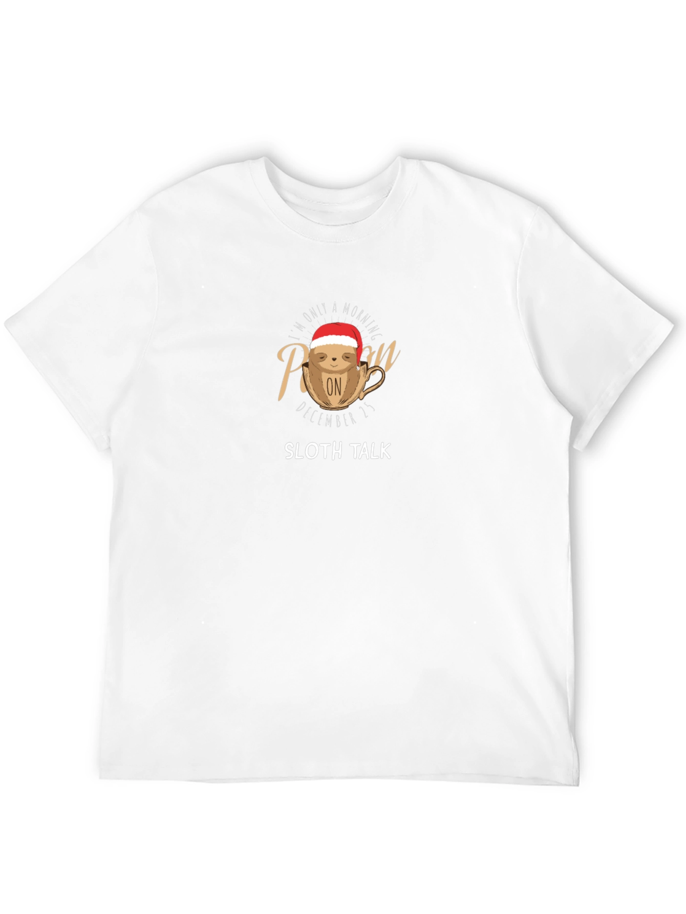 Morning Person Sloth Christmas T-Shirt