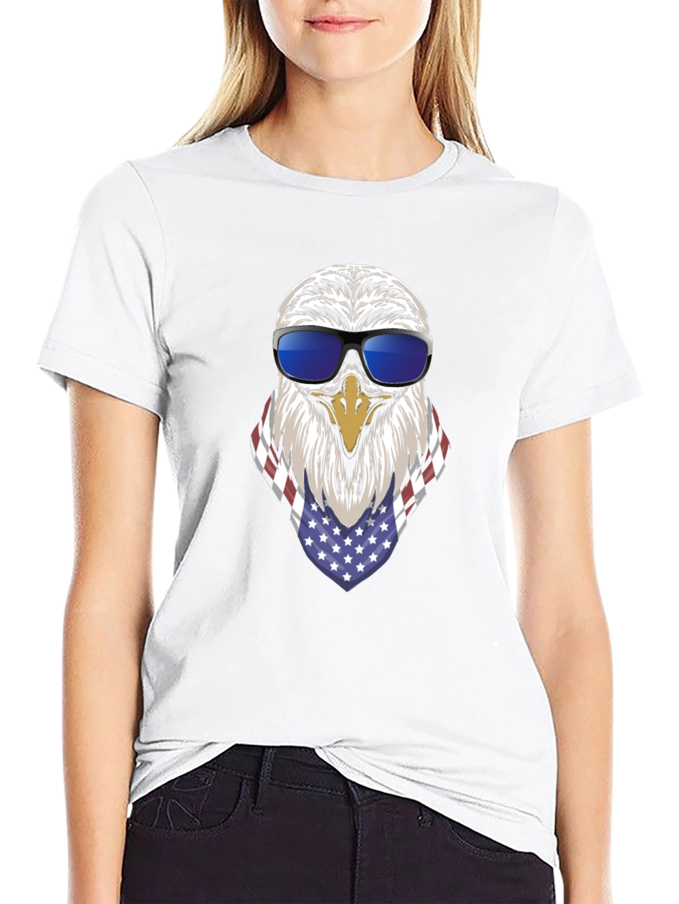 Eagle USA Flag Bandana T-Shirt