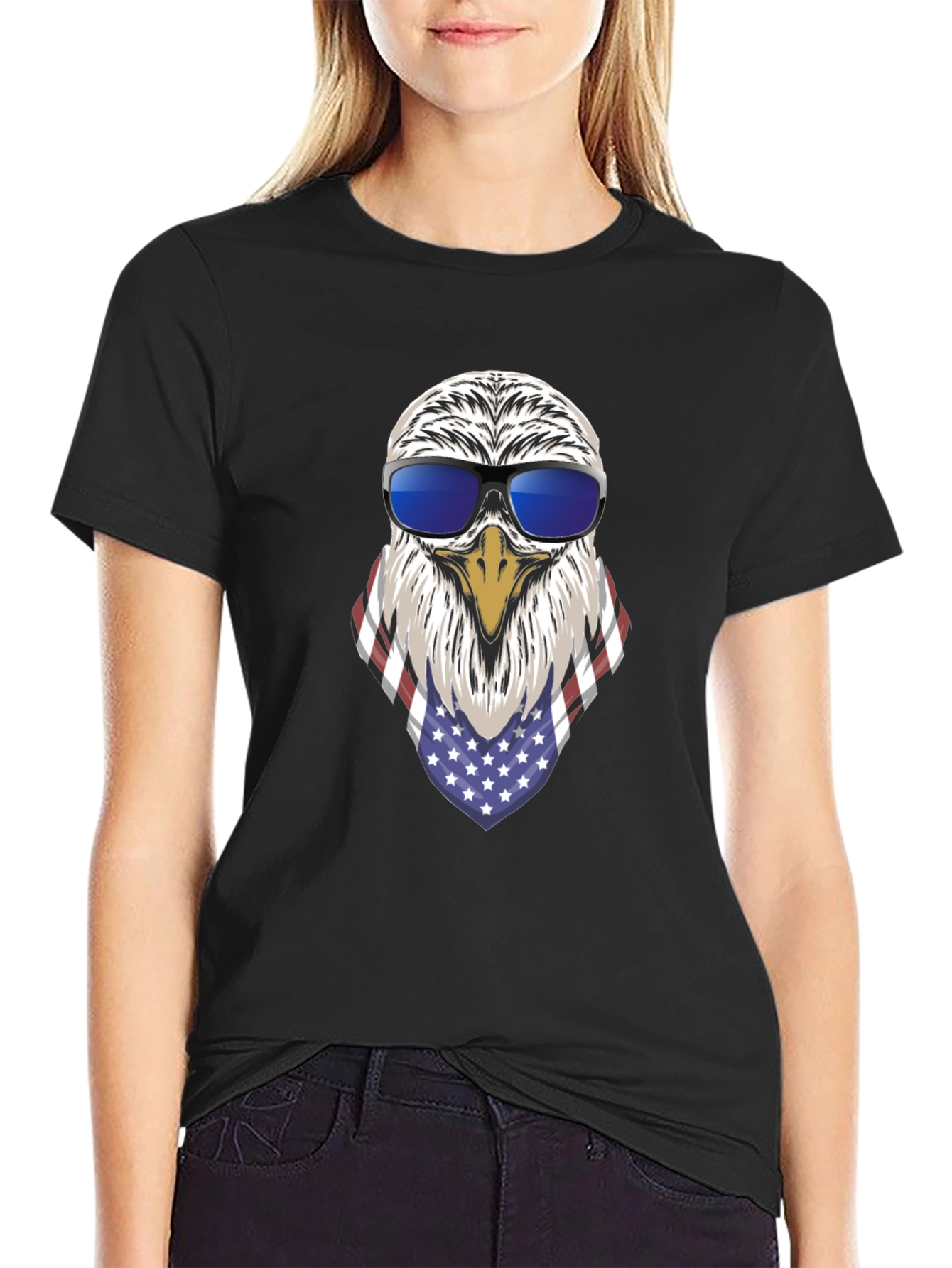 Eagle USA Flag Bandana T-Shirt