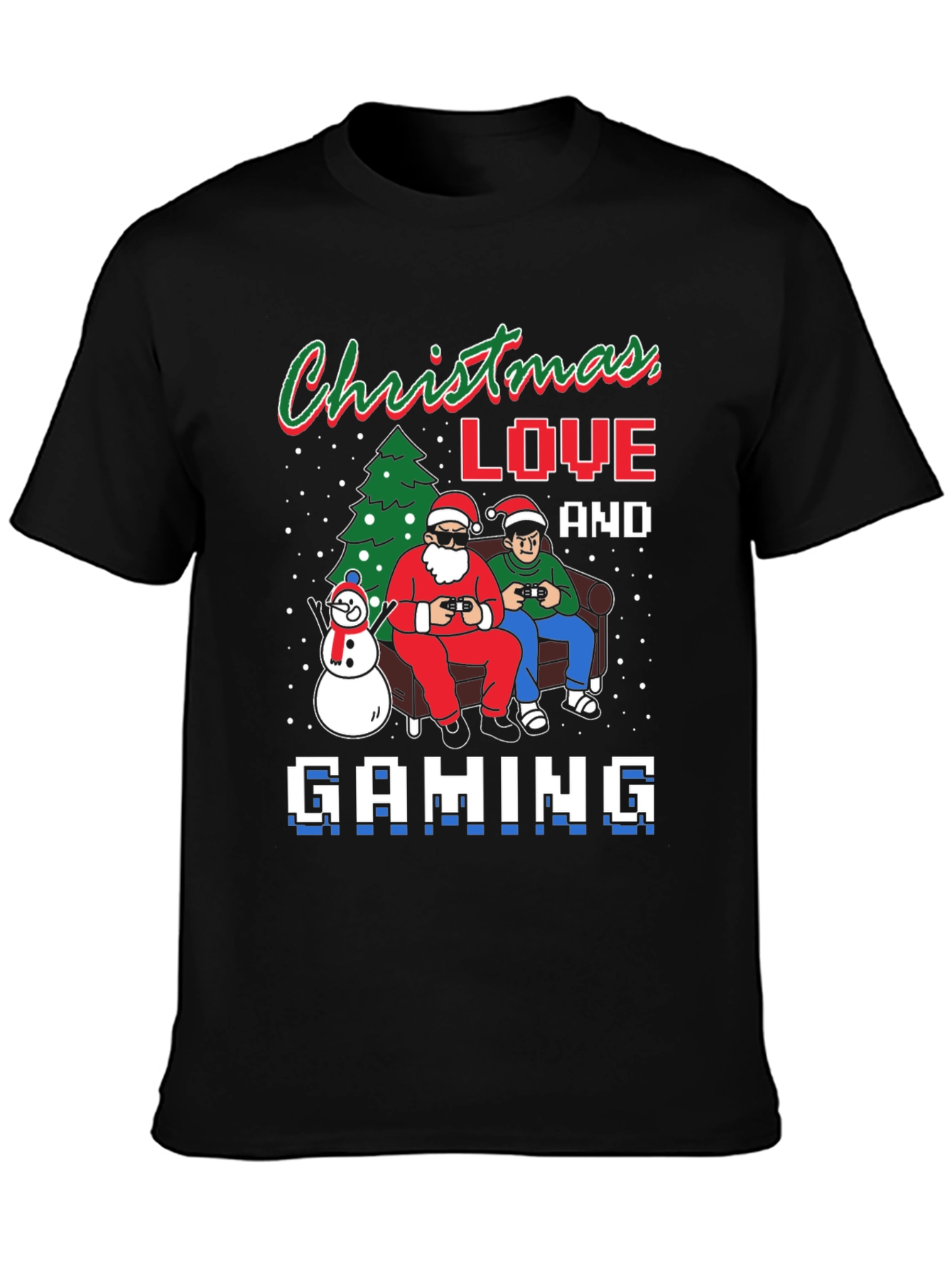 Christmas Love and Gaming T-Shirt