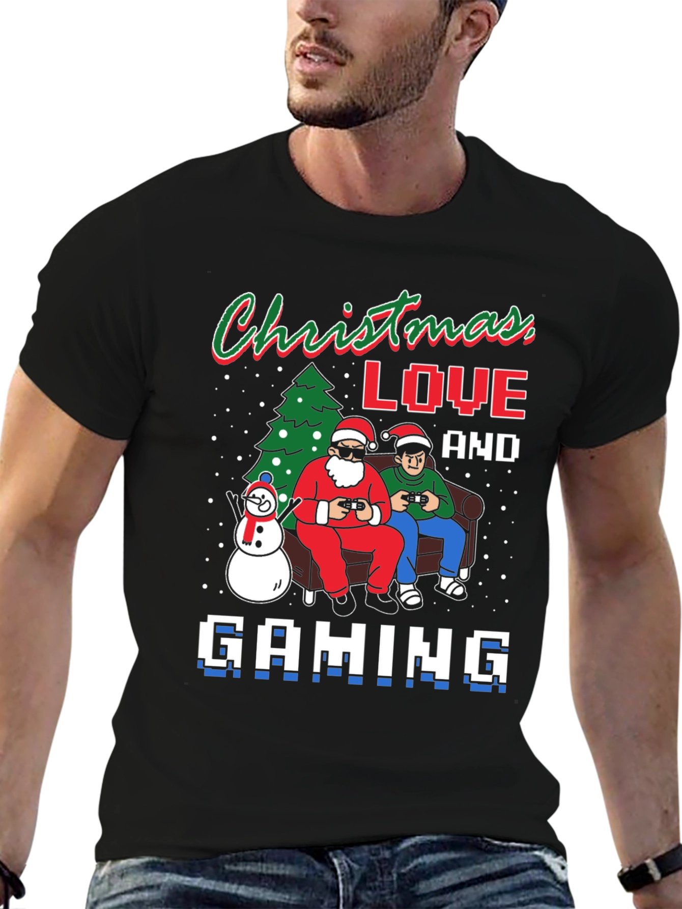 Christmas Love and Gaming T-Shirt
