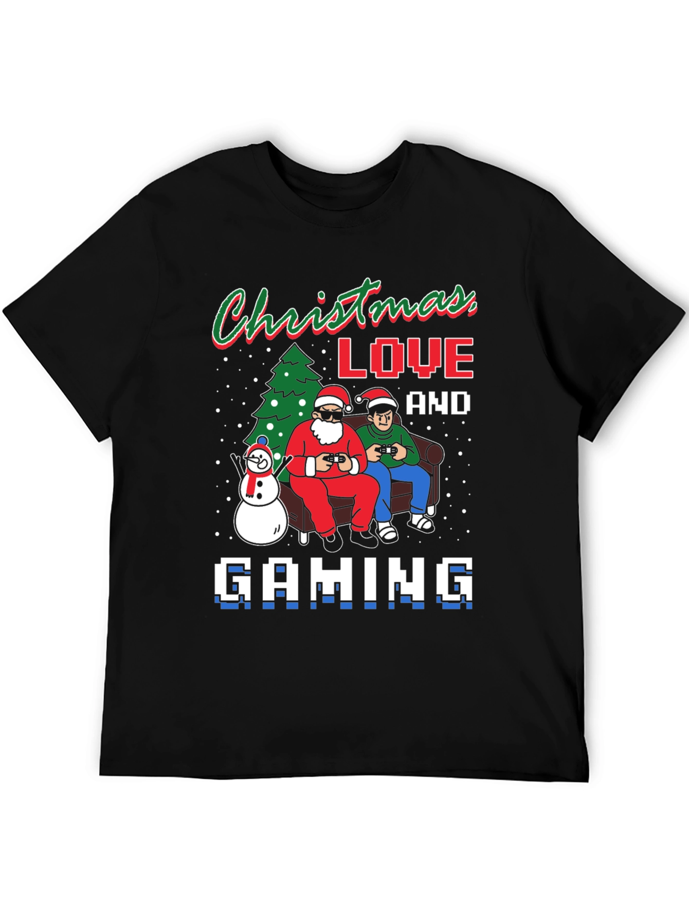Christmas Love and Gaming T-Shirt