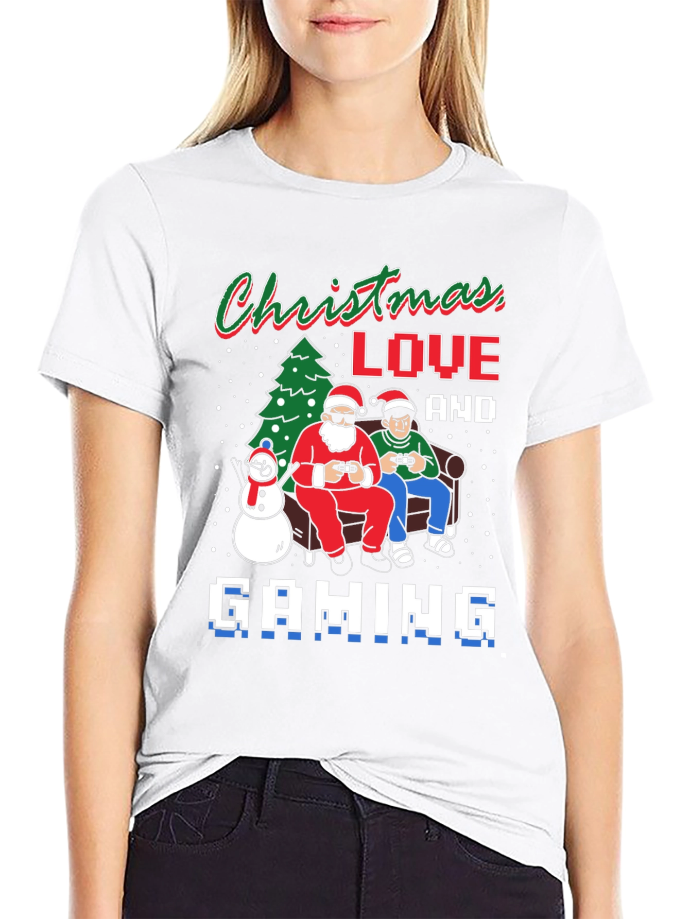 Christmas Love and Gaming T-Shirt
