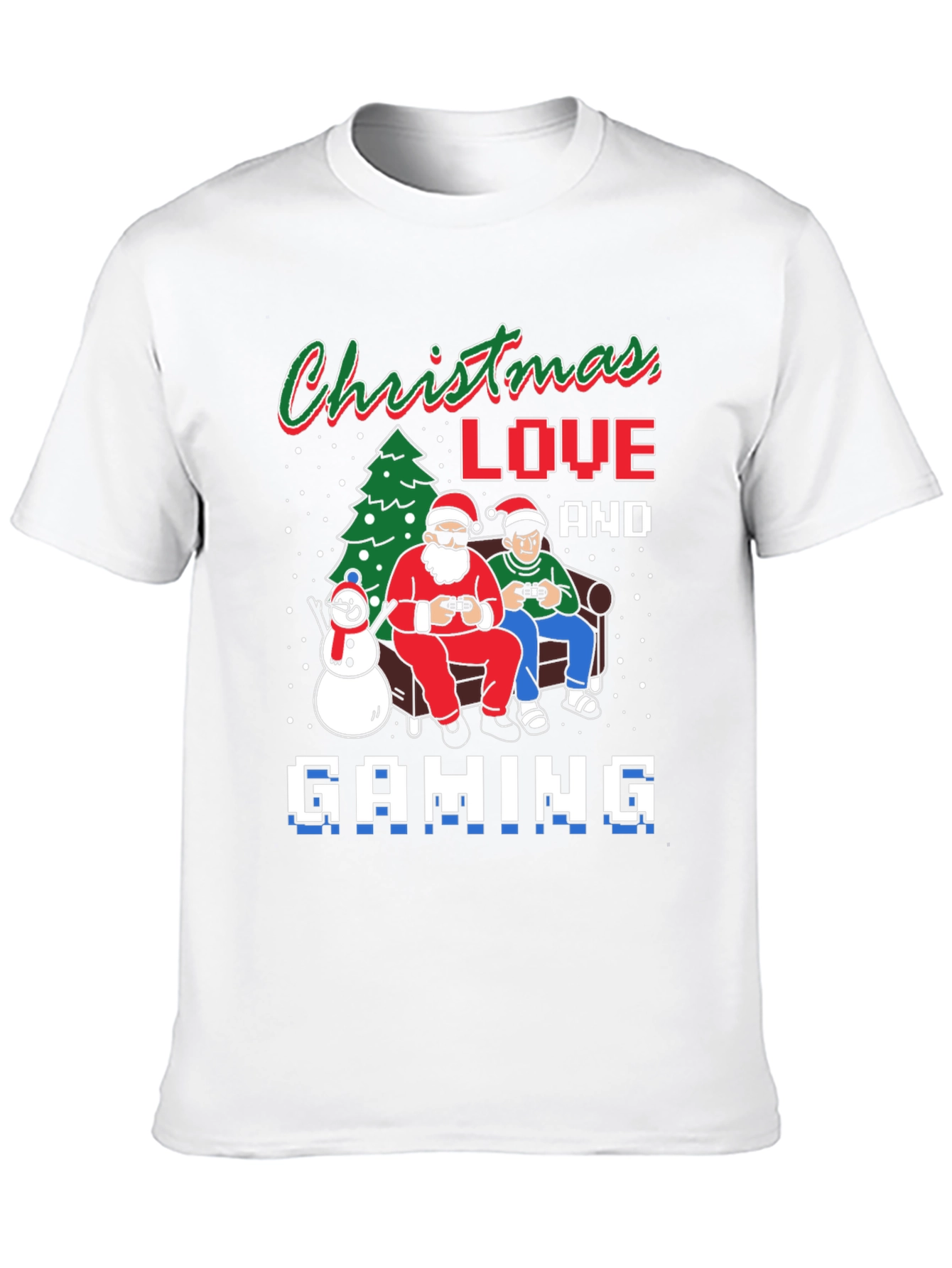 Christmas Love and Gaming T-Shirt