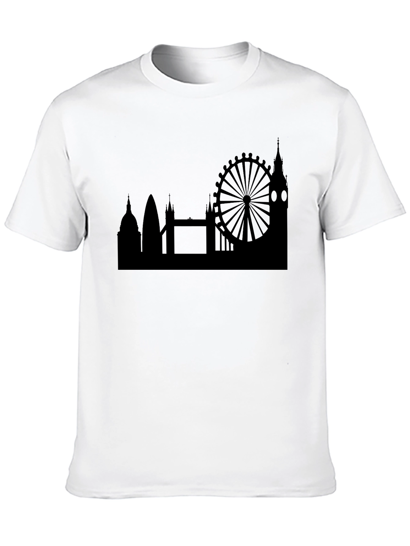 London Skyline Mens Black T-Shirt