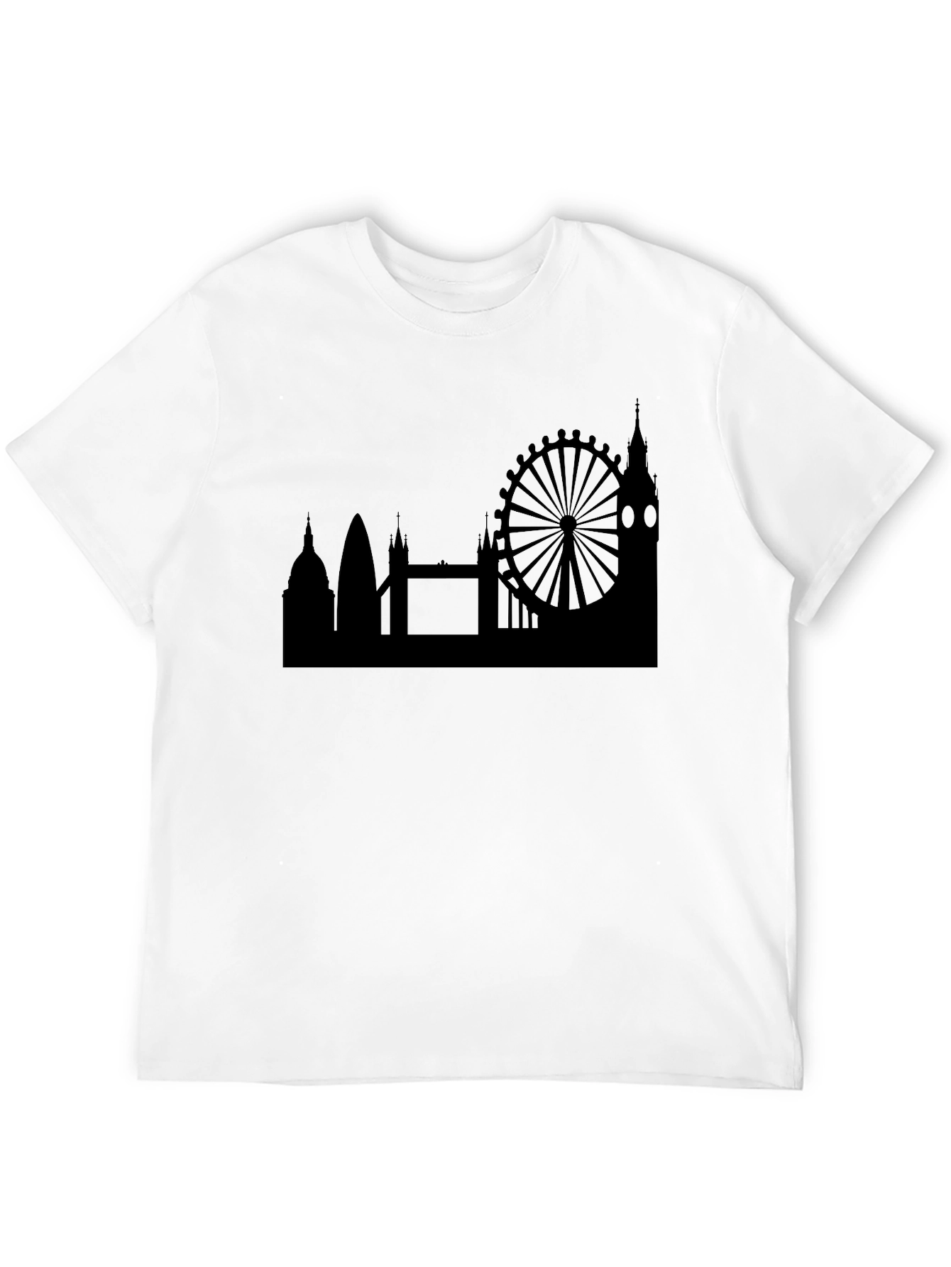 London Skyline Mens Black T-Shirt