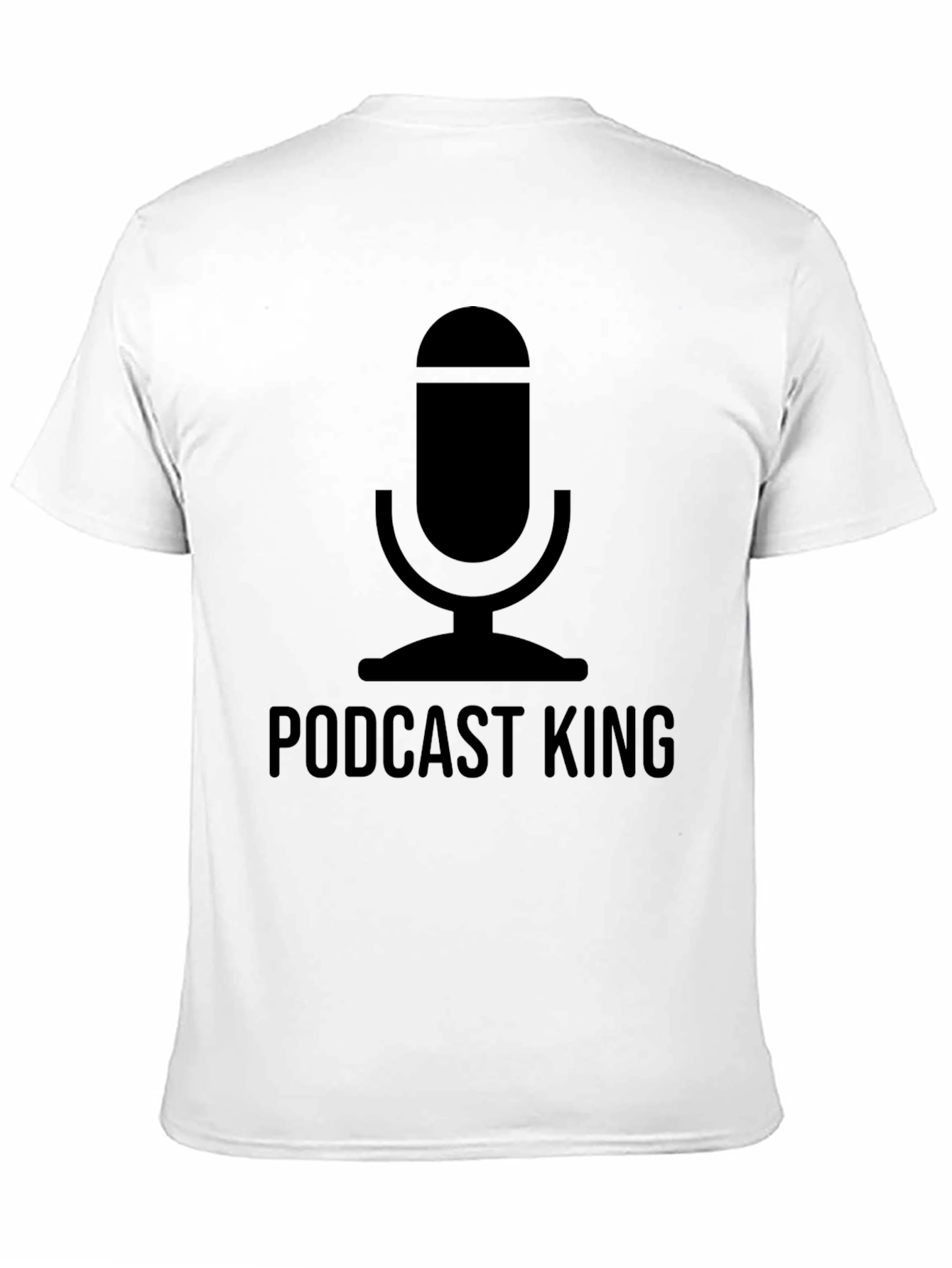Podcast King Black T-Shirt