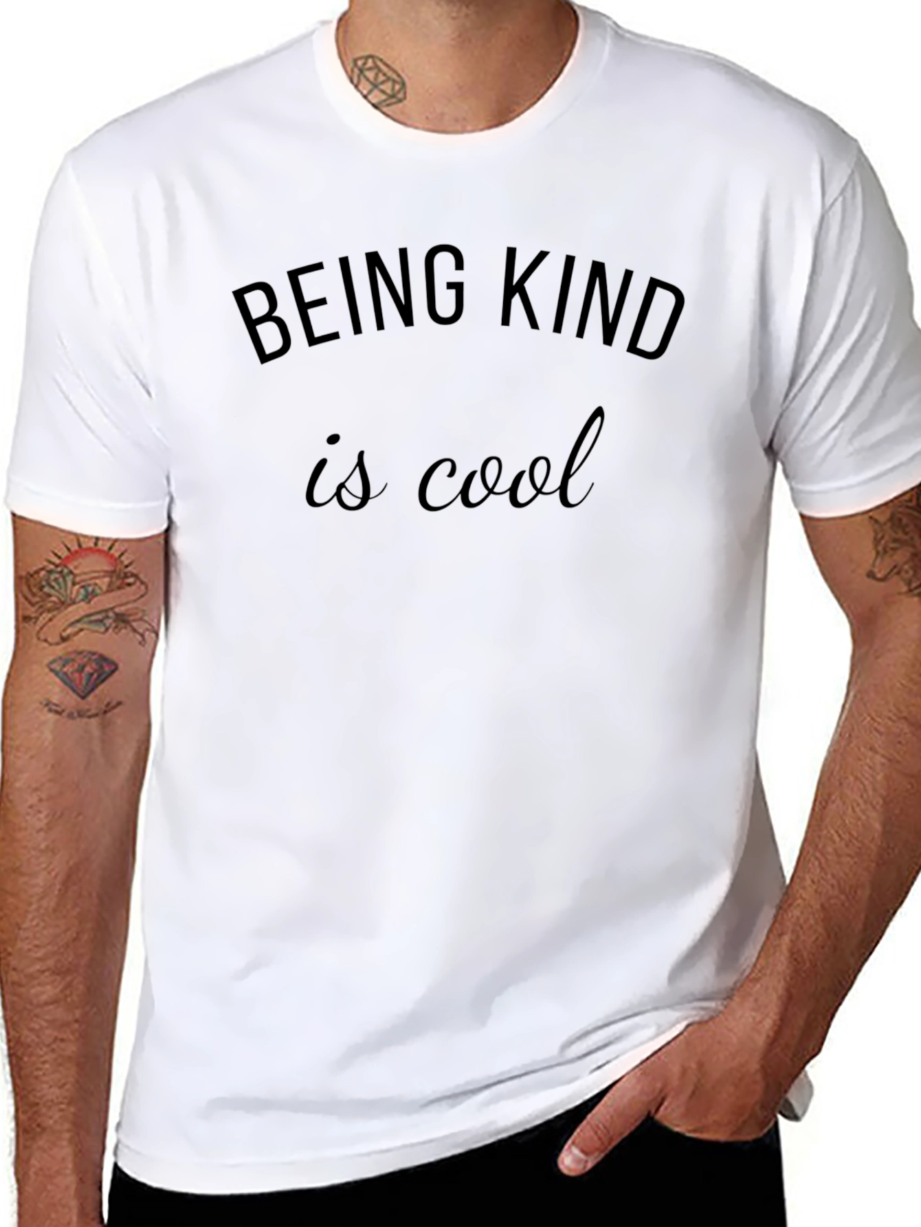 Being Kind is Cool Black Tee