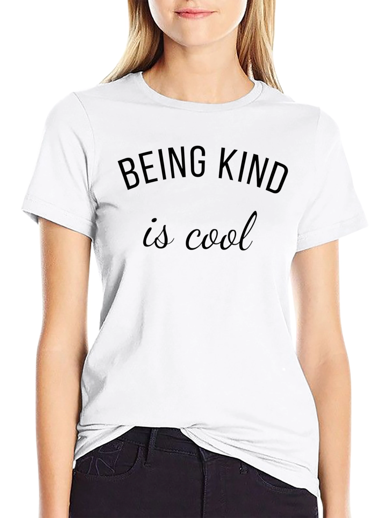 Being Kind is Cool Black Tee