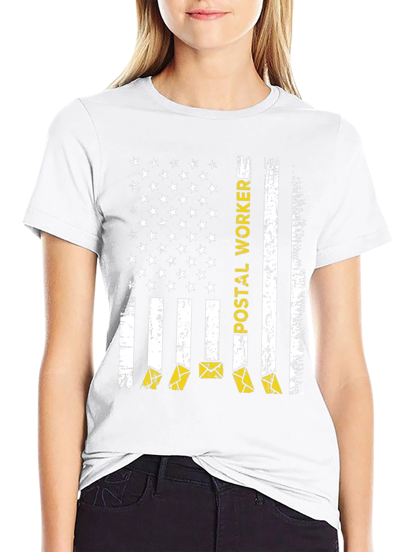 Postal Worker Flag Graphic T-Shirt