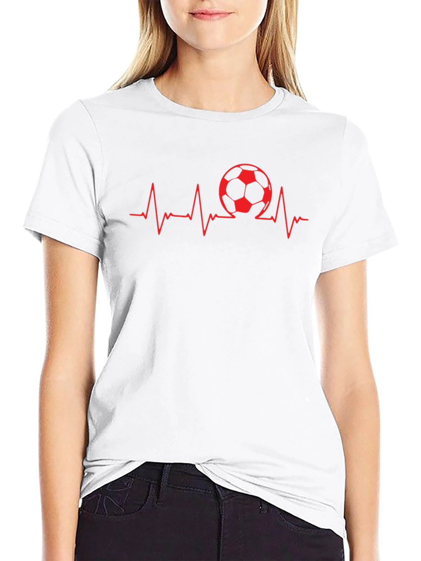 Soccer Heartbeat T-Shirt - Passionate Fan Apparel