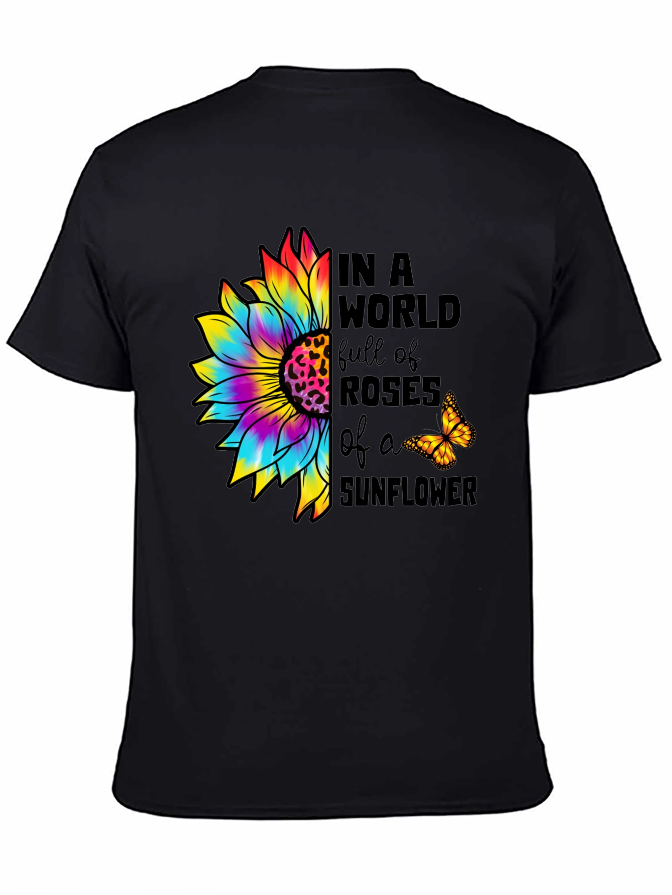 Sunflower Butterfly Graphic Tee