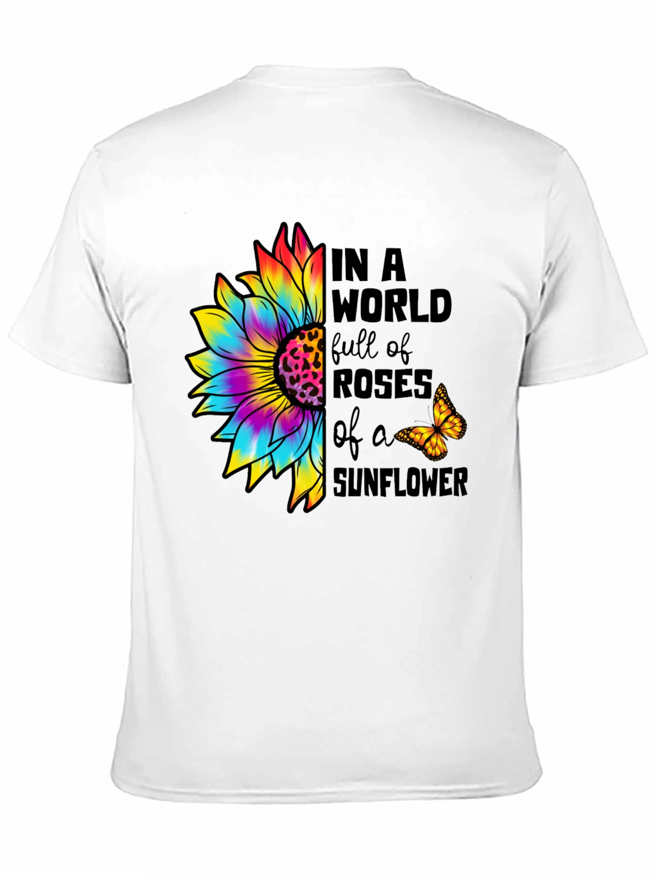 Sunflower Butterfly Graphic Tee