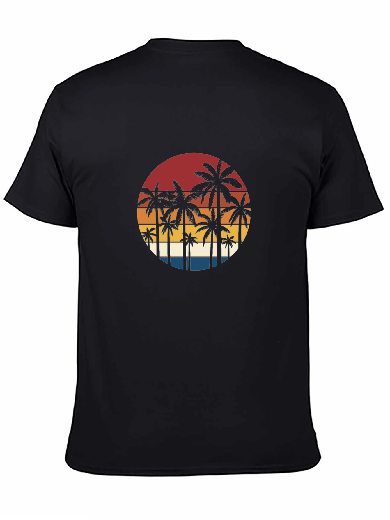 Retro Palm Tree Sunset Graphic Tee