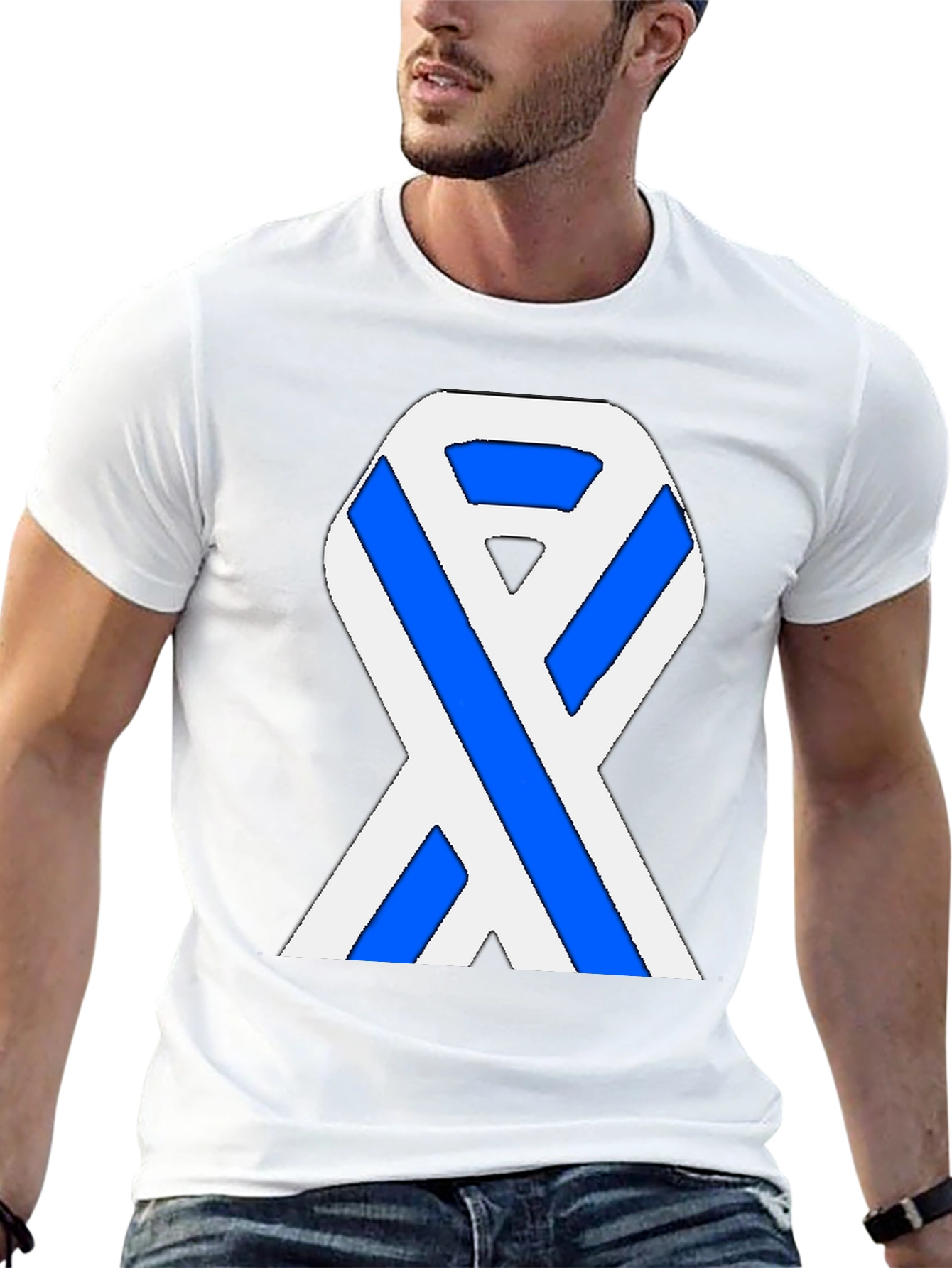 Ribbon Graphic Black T-Shirt