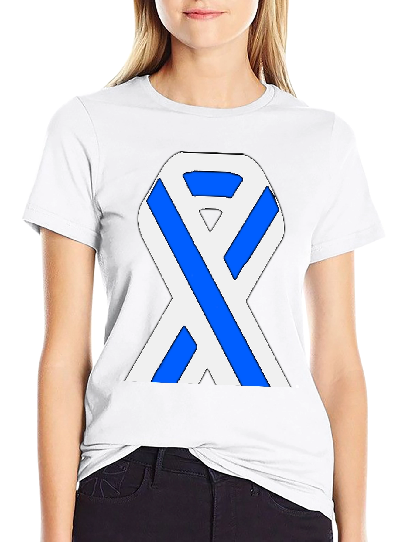 Ribbon Graphic Black T-Shirt