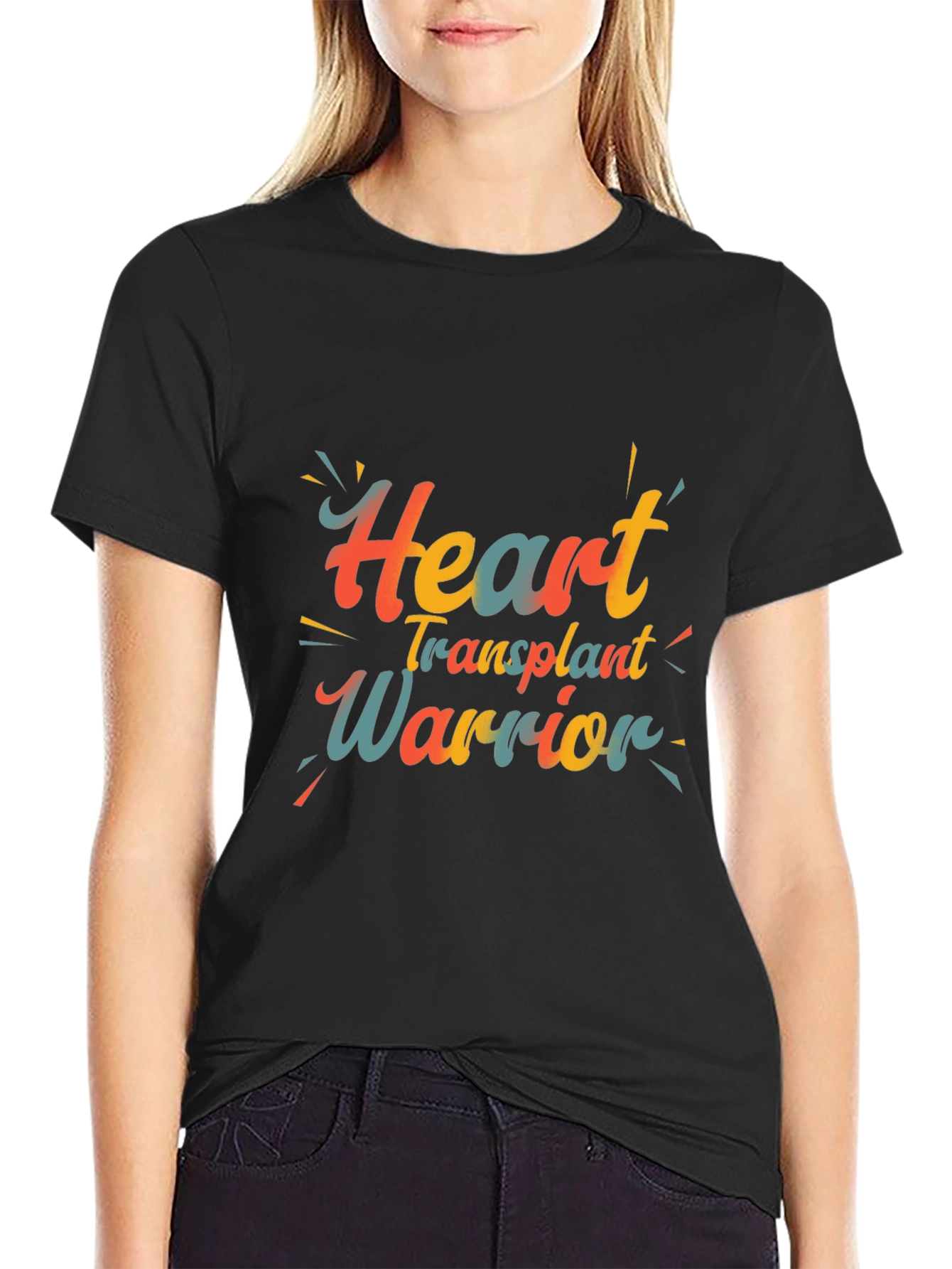 Heart Transplant Warrior Graphic Tee - Black