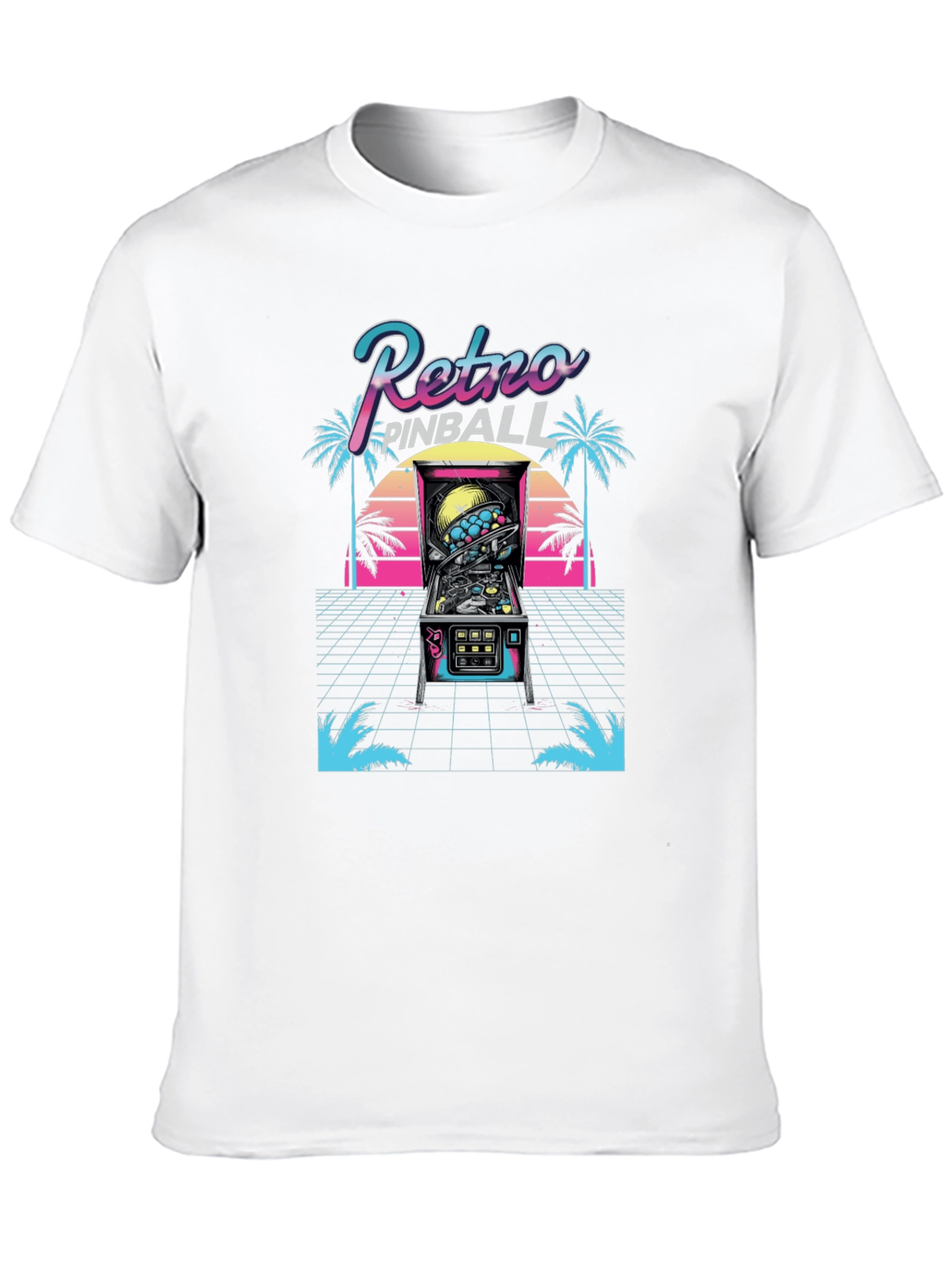 Retro Pinball T-Shirt - 80s Arcade Style
