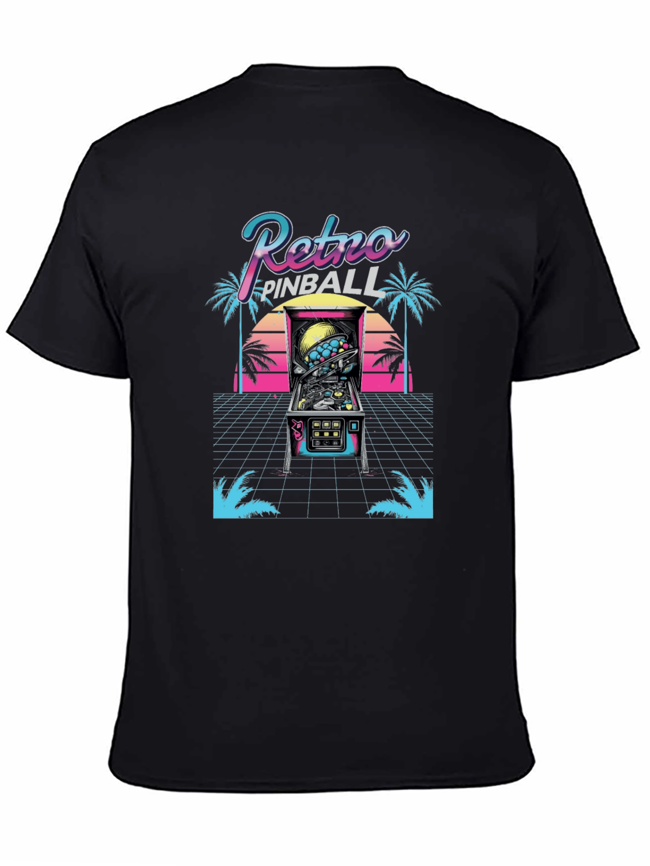 Retro Pinball T-Shirt - 80s Arcade Style