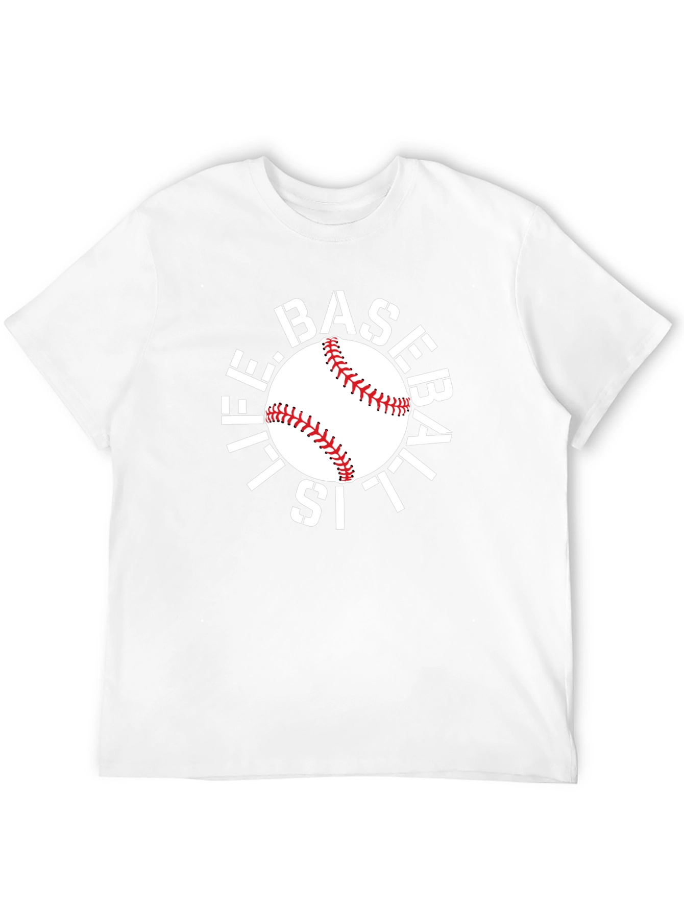 Life Is Baseball Graphic Tee - Black
