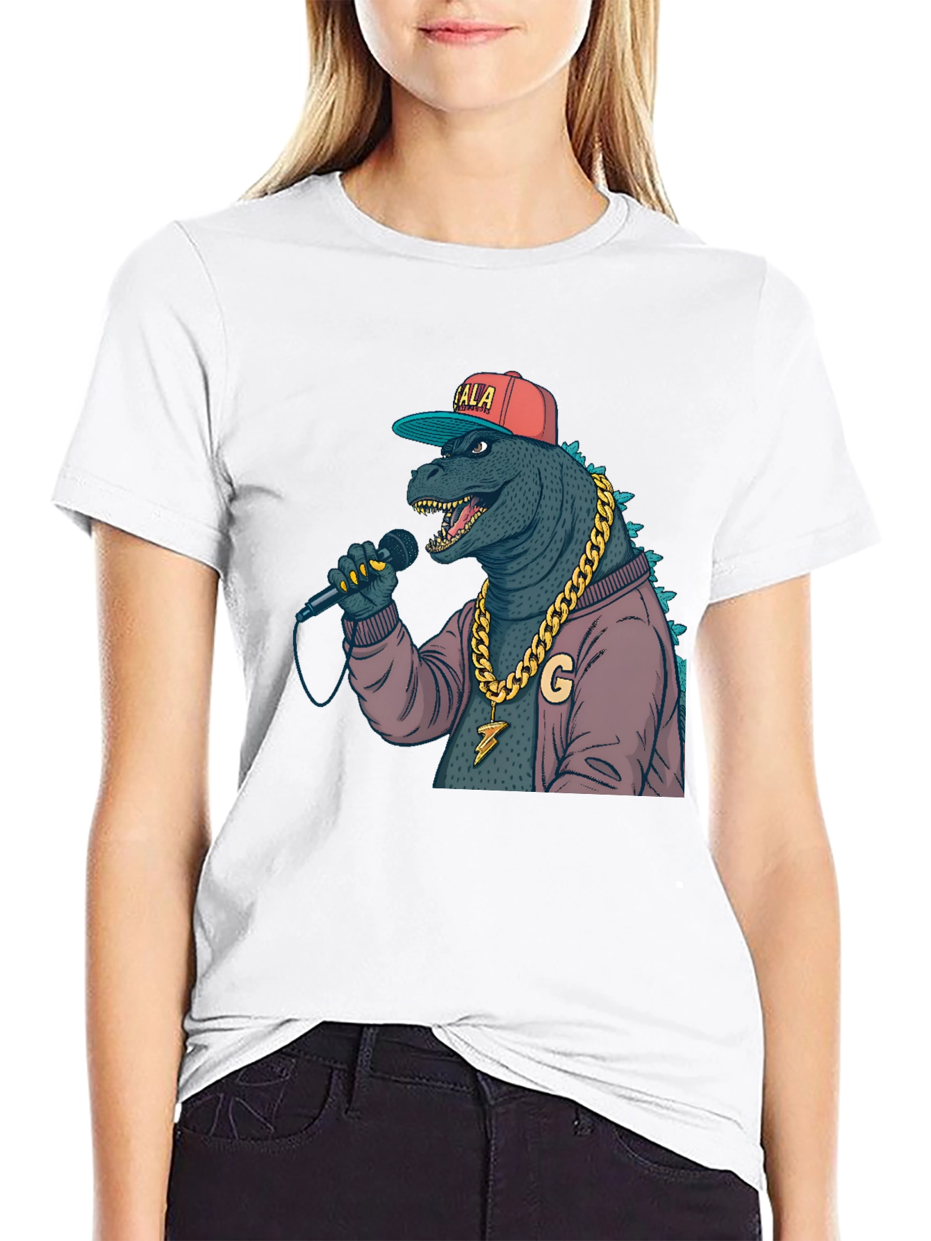 Rapper Godzilla Graphic T-Shirt