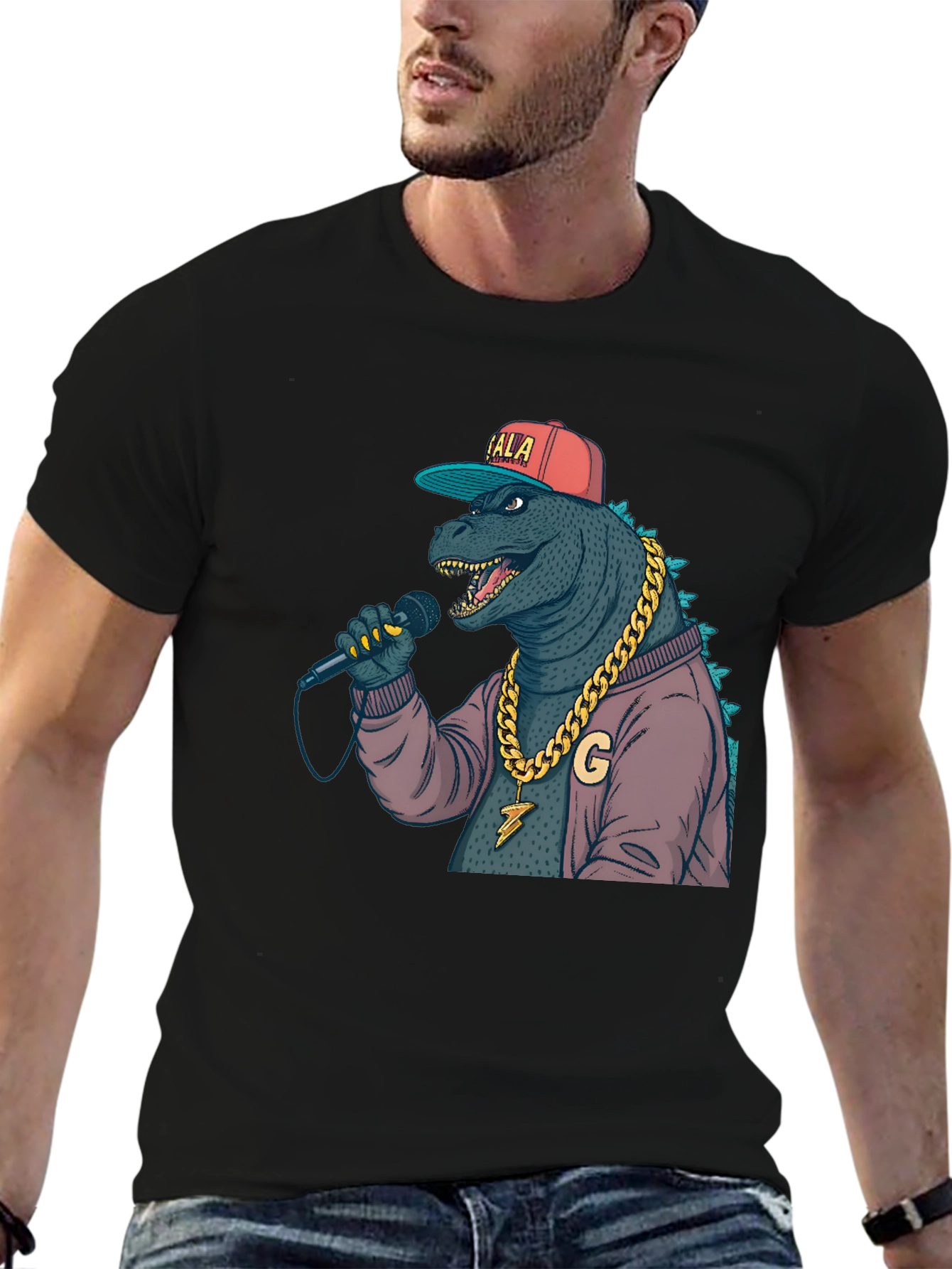 Rapper Godzilla Graphic T-Shirt