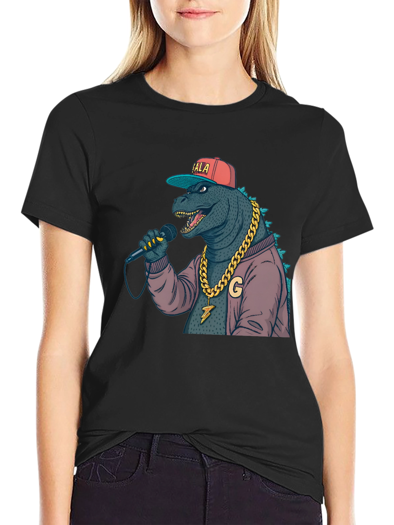 Rapper Godzilla Graphic T-Shirt