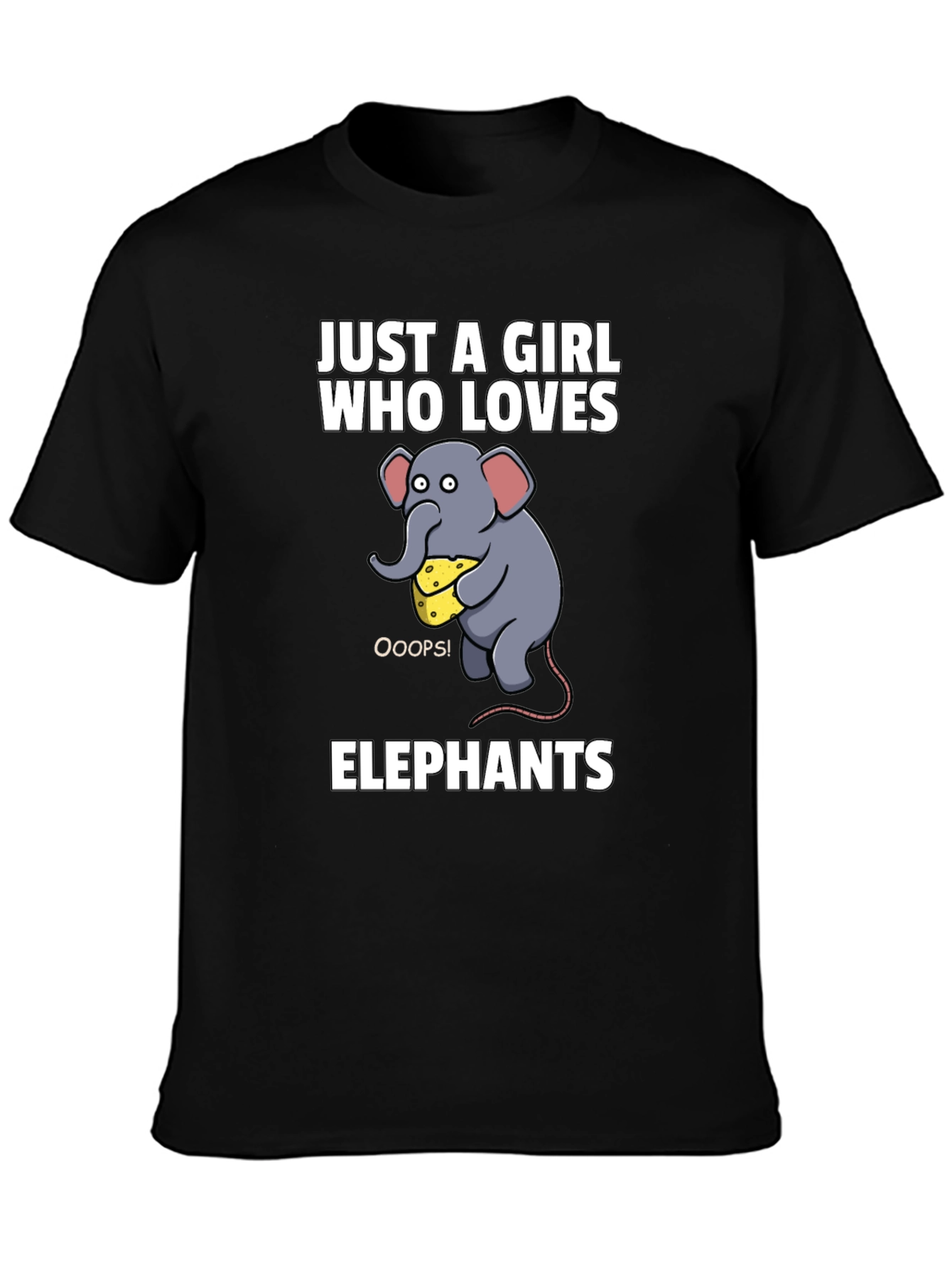 Just a Girl Who Loves Elephants Graphic Tee