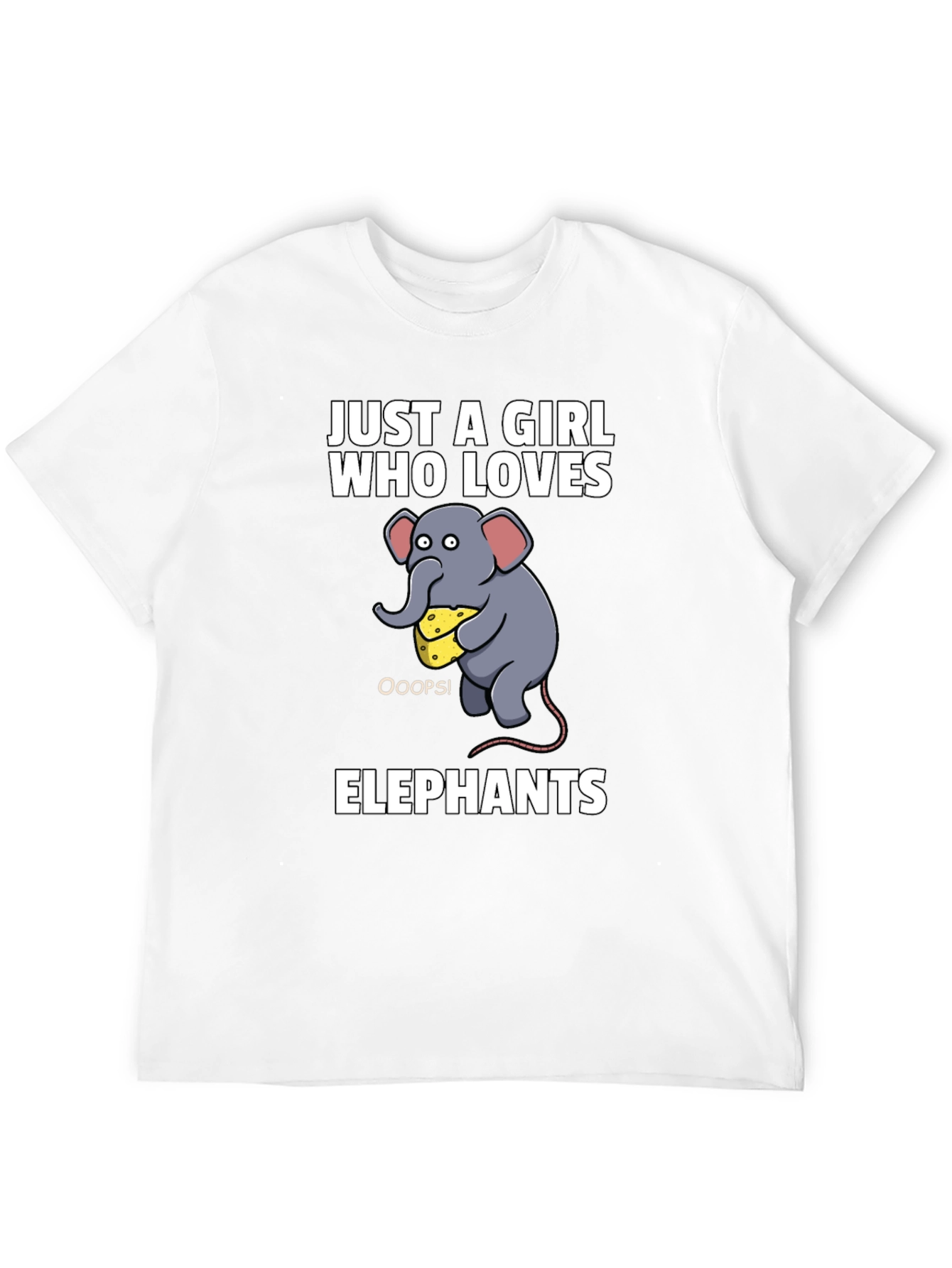 Just a Girl Who Loves Elephants Graphic Tee