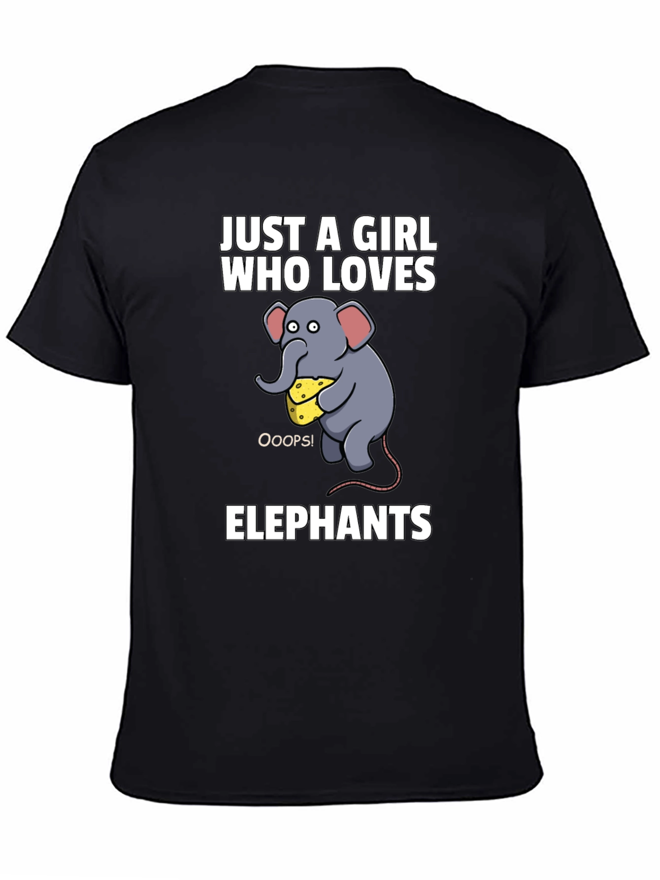 Just a Girl Who Loves Elephants Graphic Tee