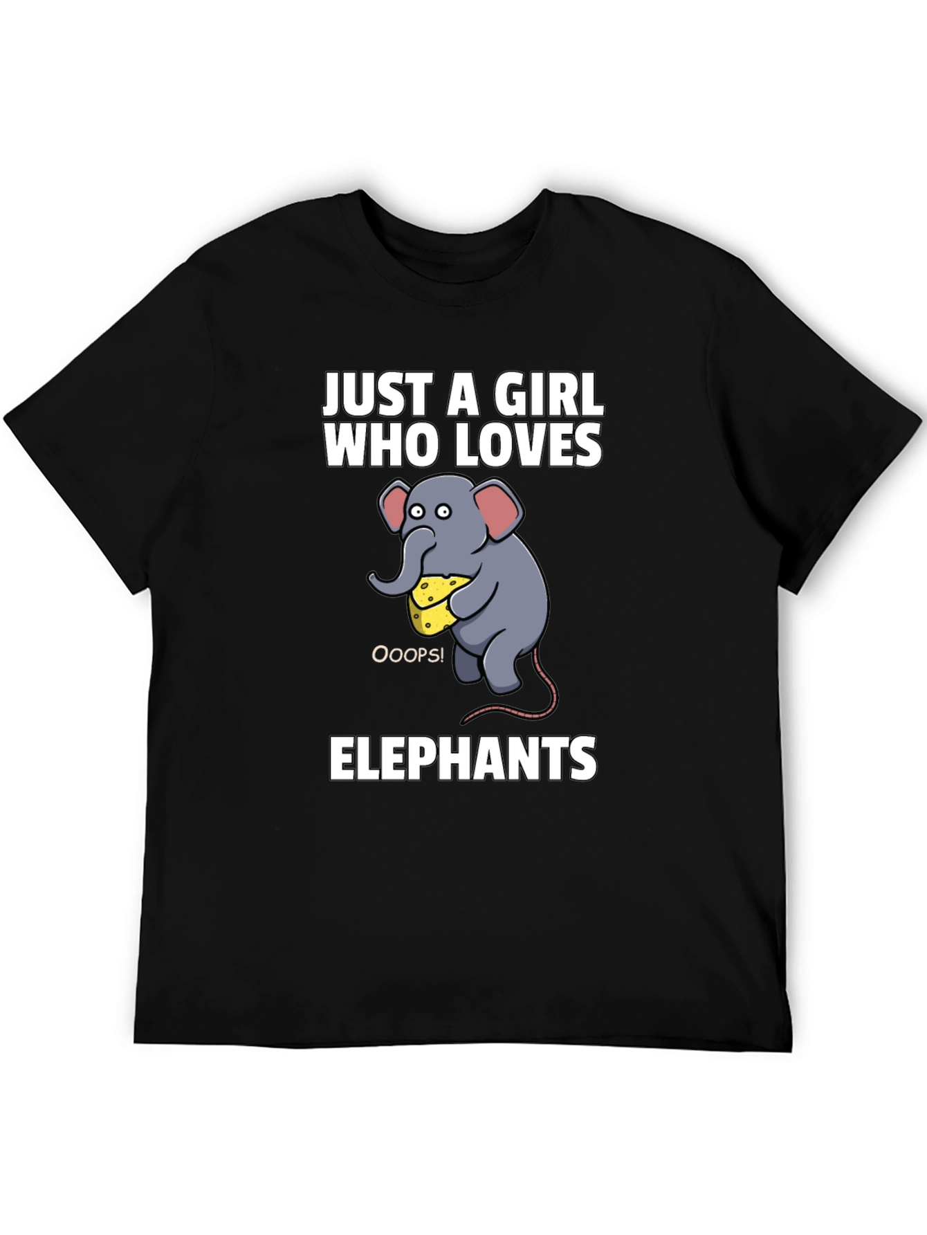 Just a Girl Who Loves Elephants Graphic Tee