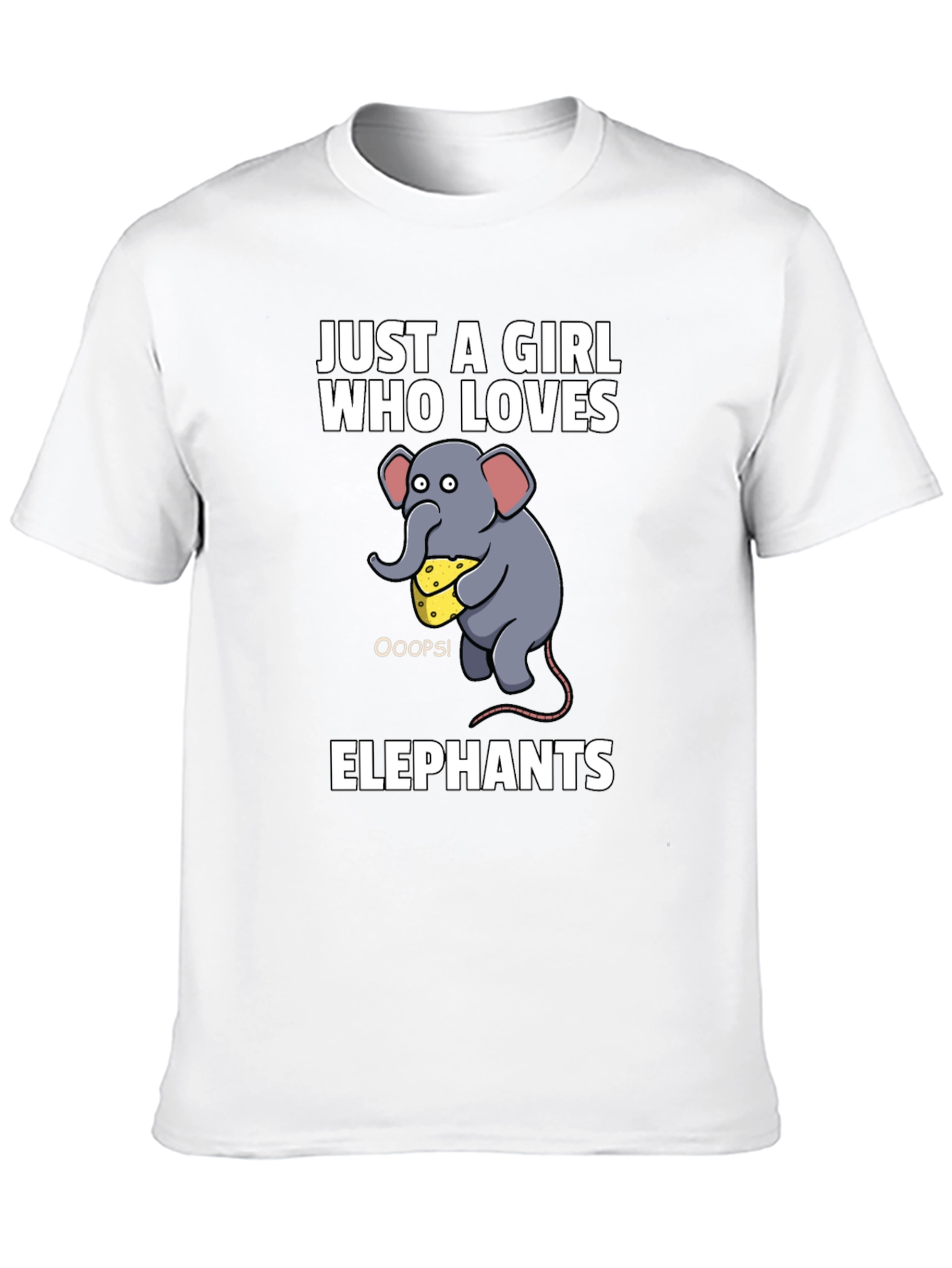 Just a Girl Who Loves Elephants Graphic Tee