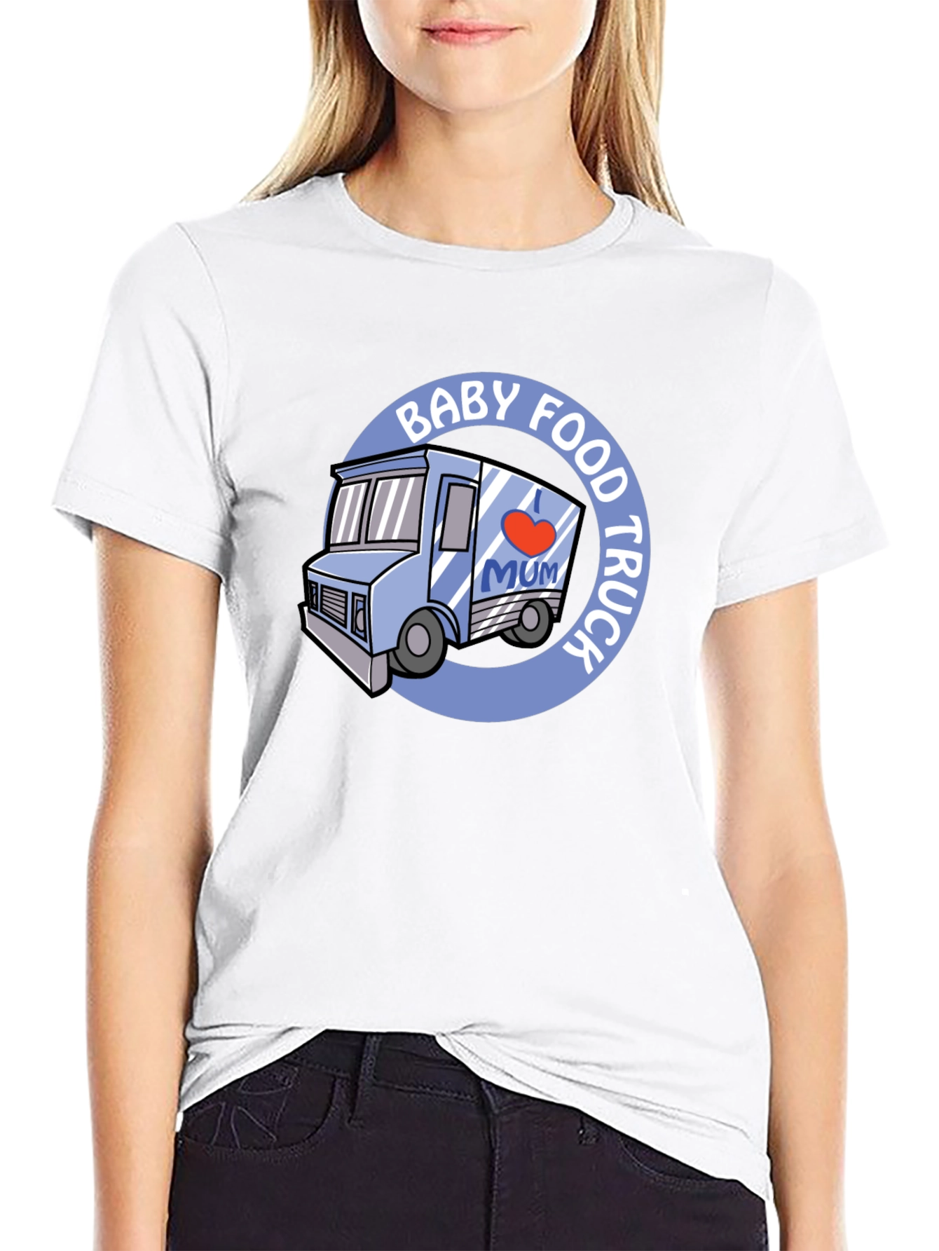 Baby Food Truck Mum T-Shirt