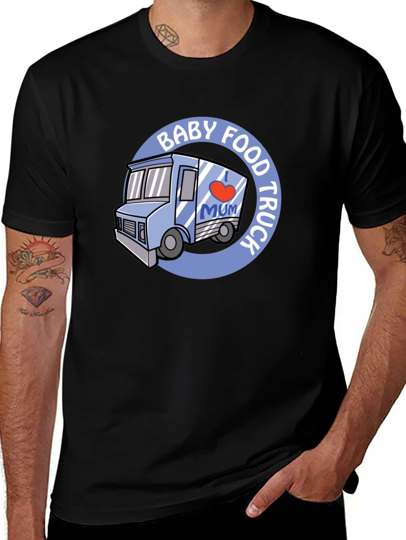 Baby Food Truck Mum T-Shirt