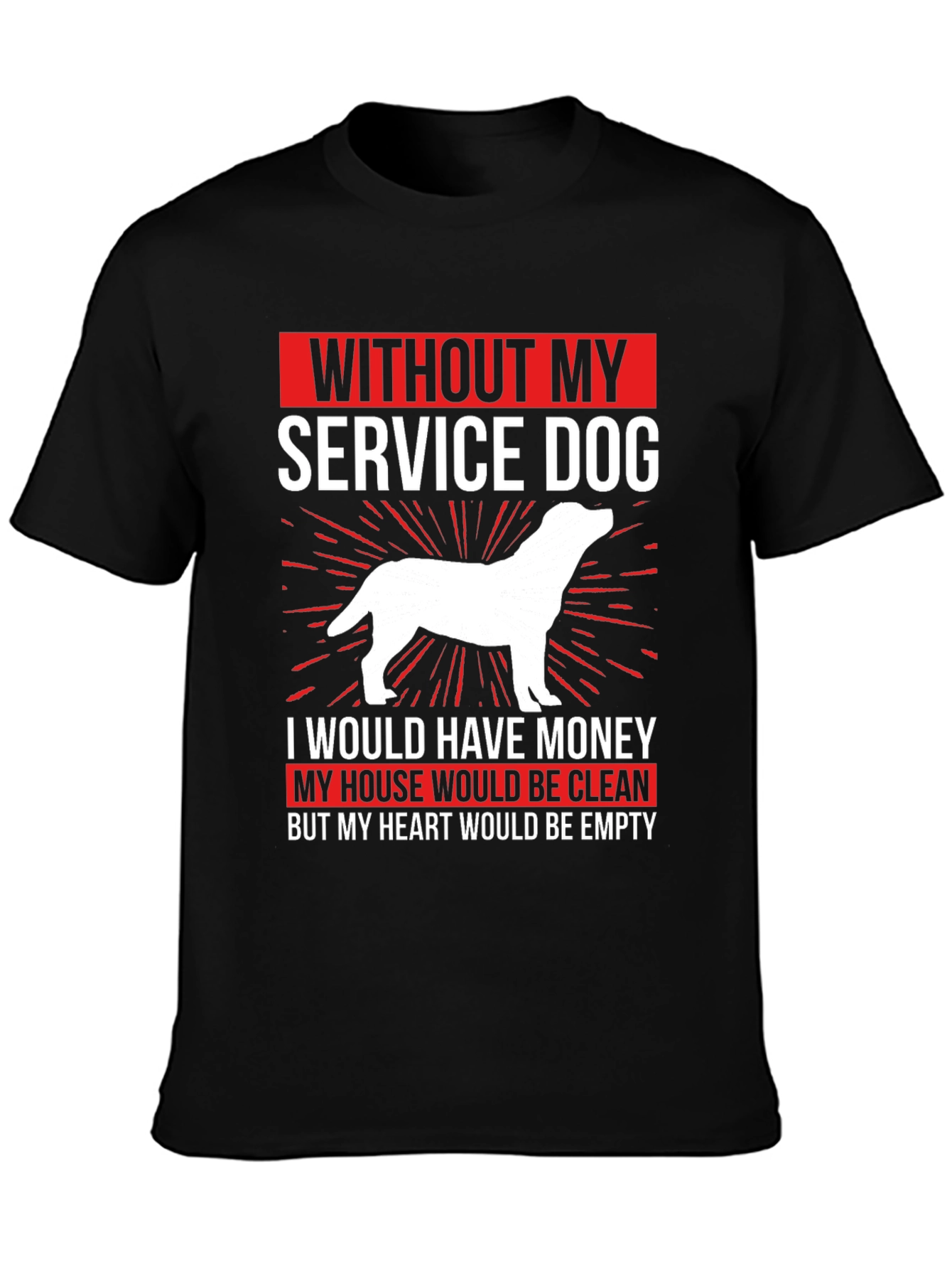 Service Dog T-Shirt - Heartfelt Dog Lover Tee