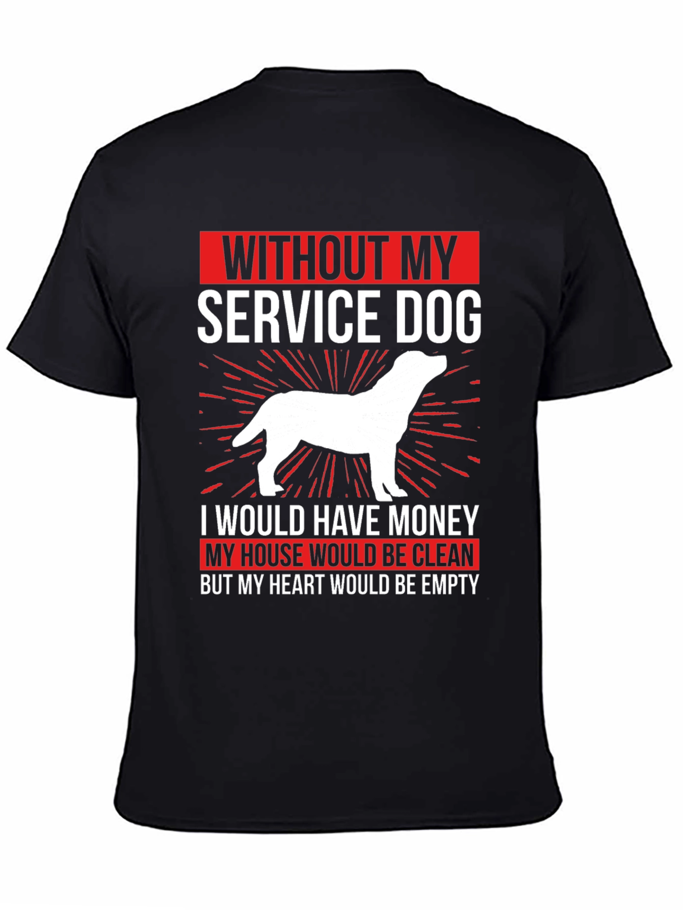 Service Dog T-Shirt - Heartfelt Dog Lover Tee