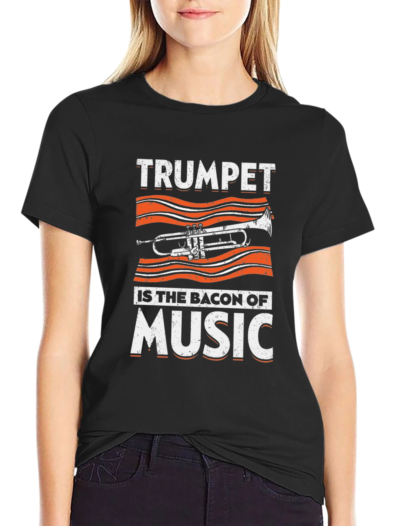 Trumpet is the Bacon of Music Graphic T-Shirt