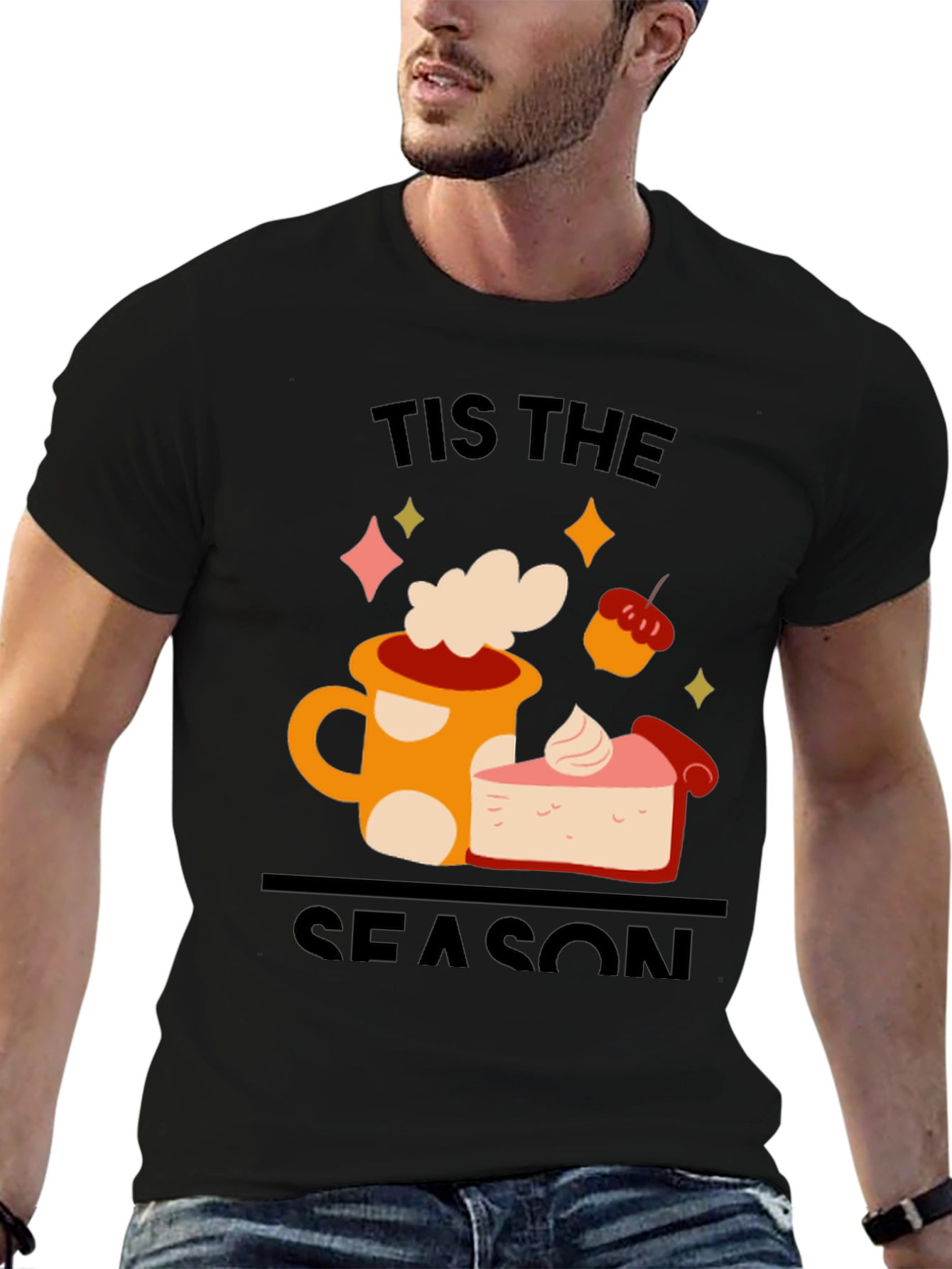 Tis The Season T-Shirt Coffee & Pie Graphic Tee