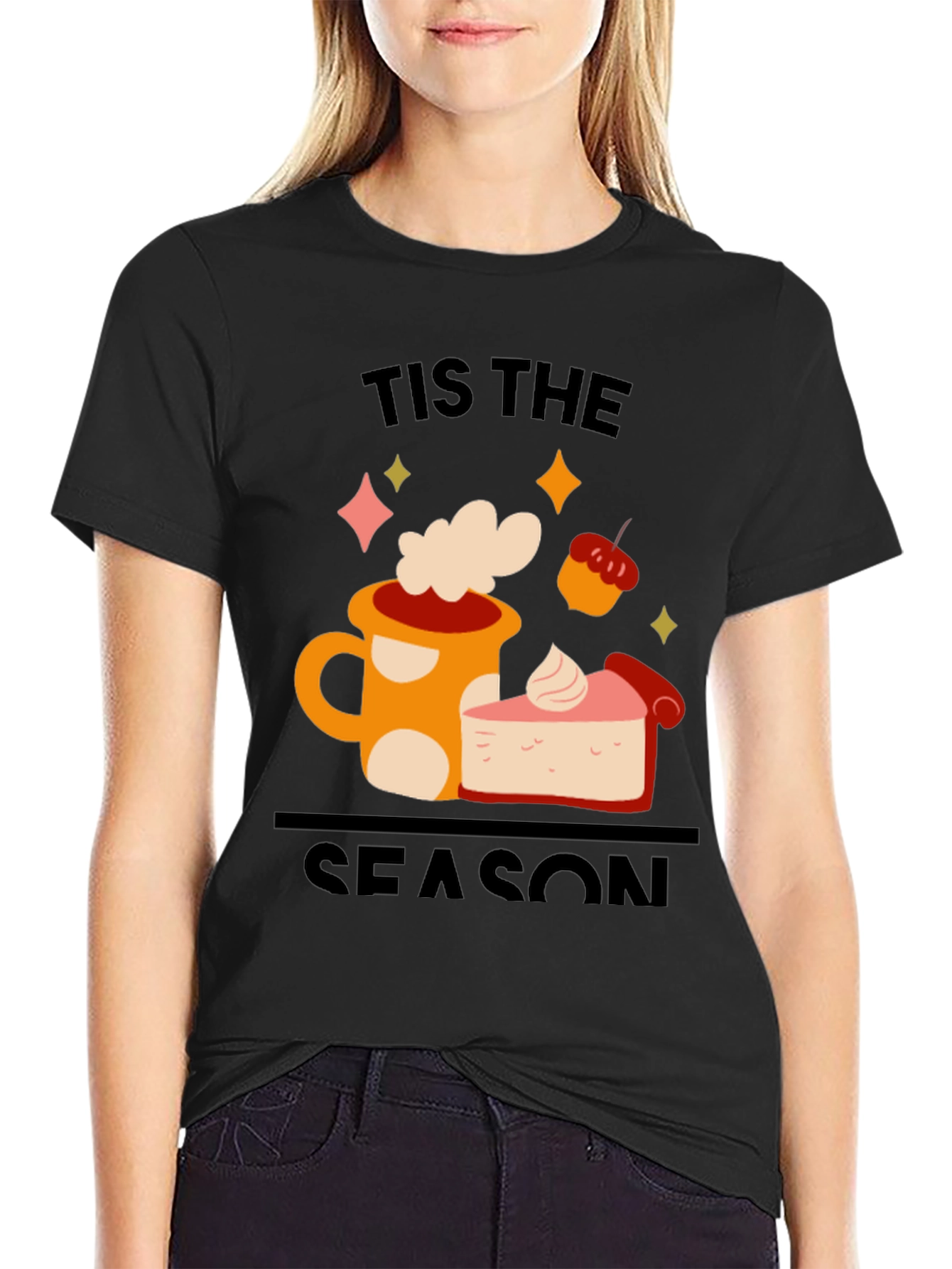 Tis The Season T-Shirt Coffee & Pie Graphic Tee