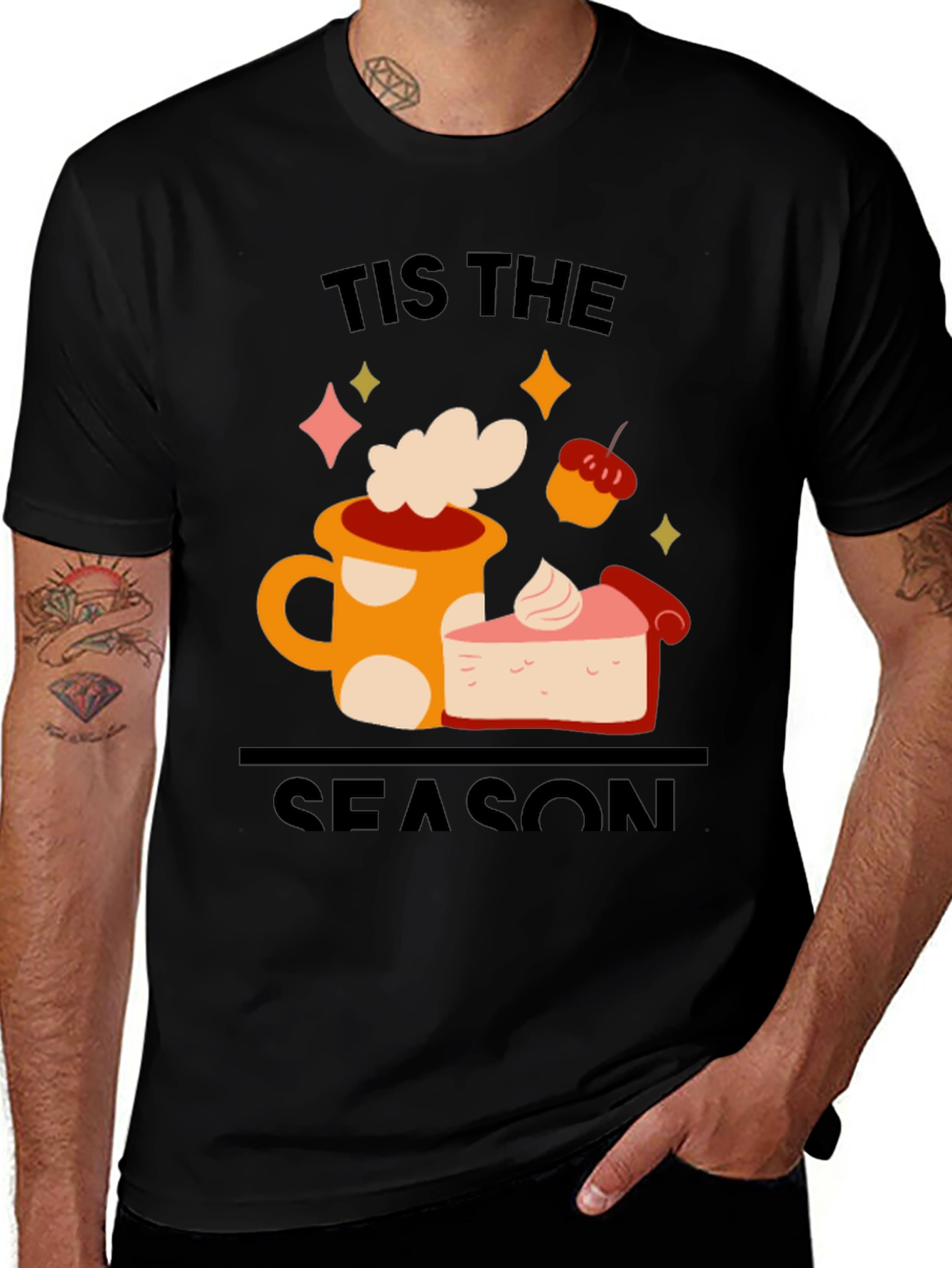 Tis The Season T-Shirt Coffee & Pie Graphic Tee
