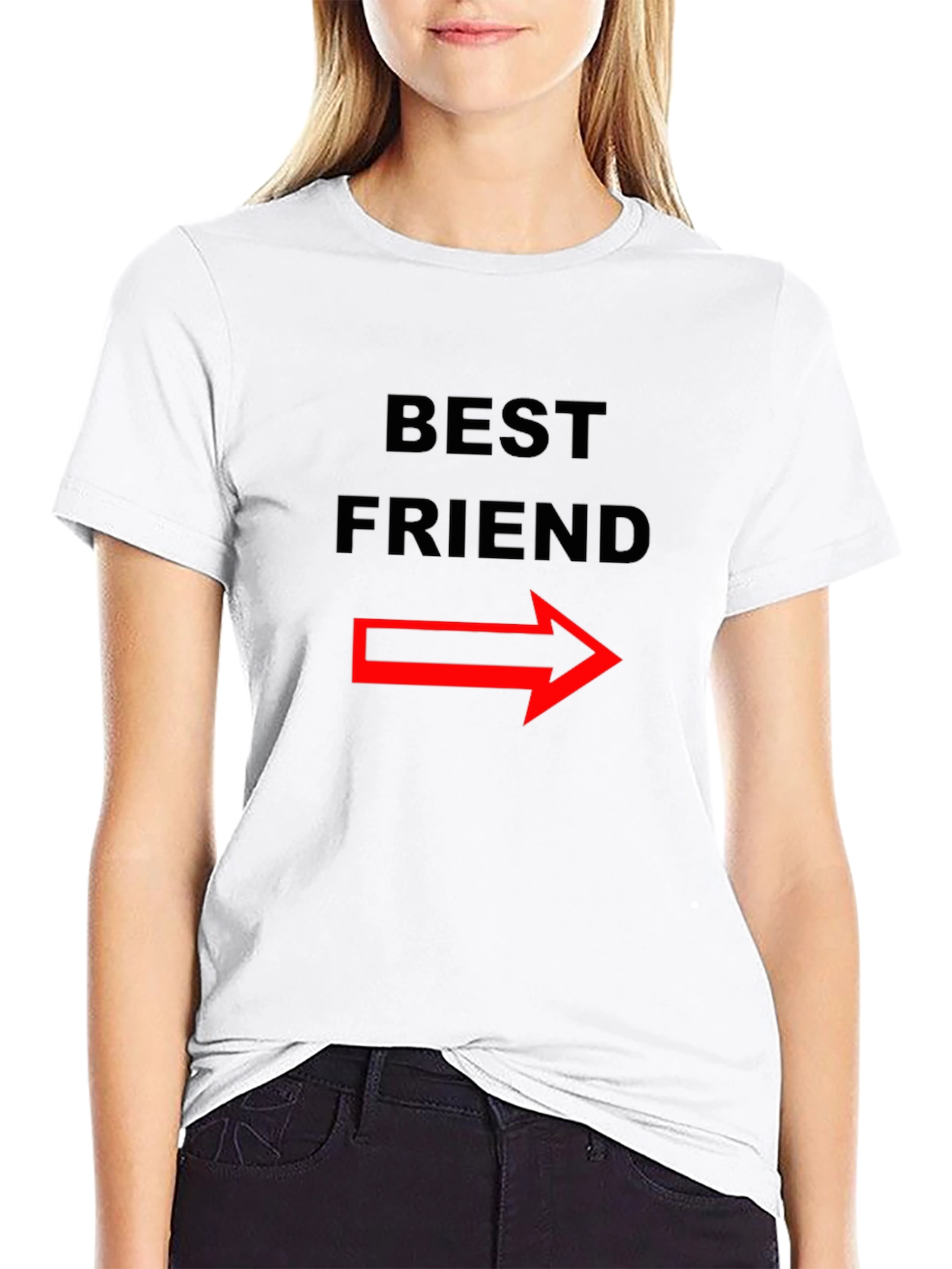 Best Friend Matching Arrow T-Shirt - Funny Couple Tee