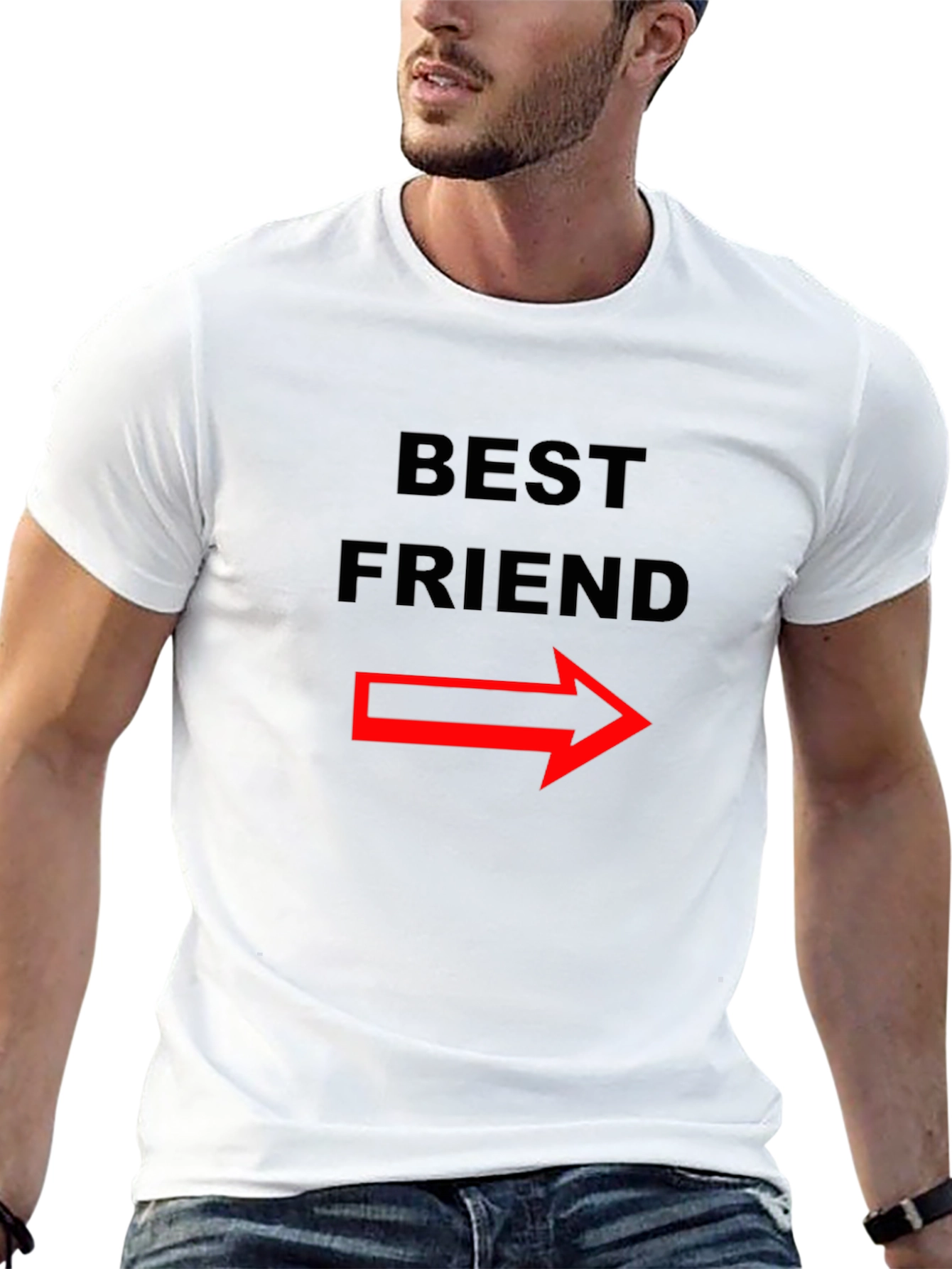 Best Friend Matching Arrow T-Shirt - Funny Couple Tee
