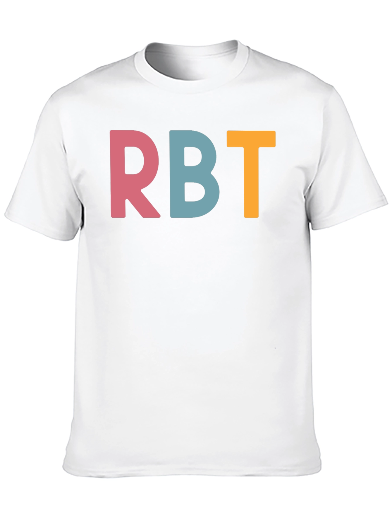 RBT Letter Graphic Tee - Casual Style Soft Fabric