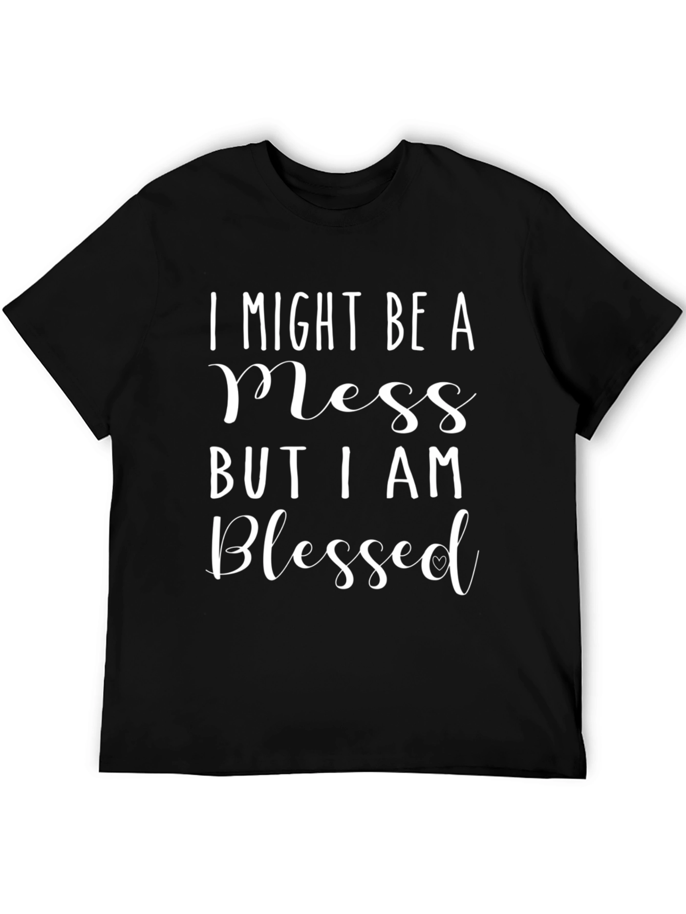 Blessed Mess Graphic Tee - Unisex Black T-Shirt